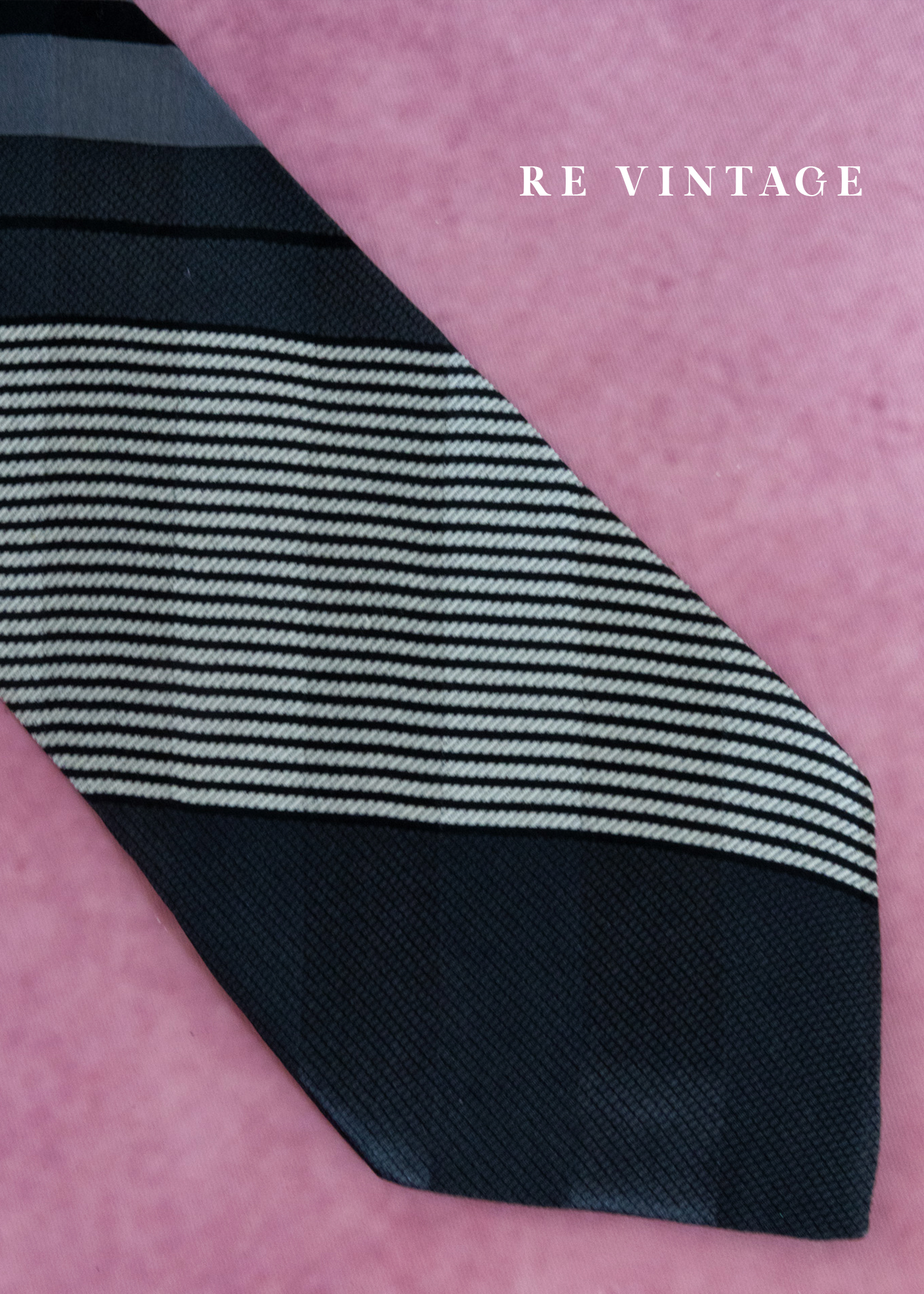 夜色分割灰黑色領帶5