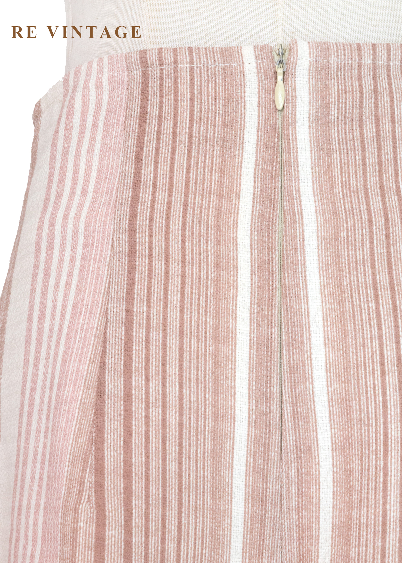 玫瑰奶茶色線條高腰短褲(26")9