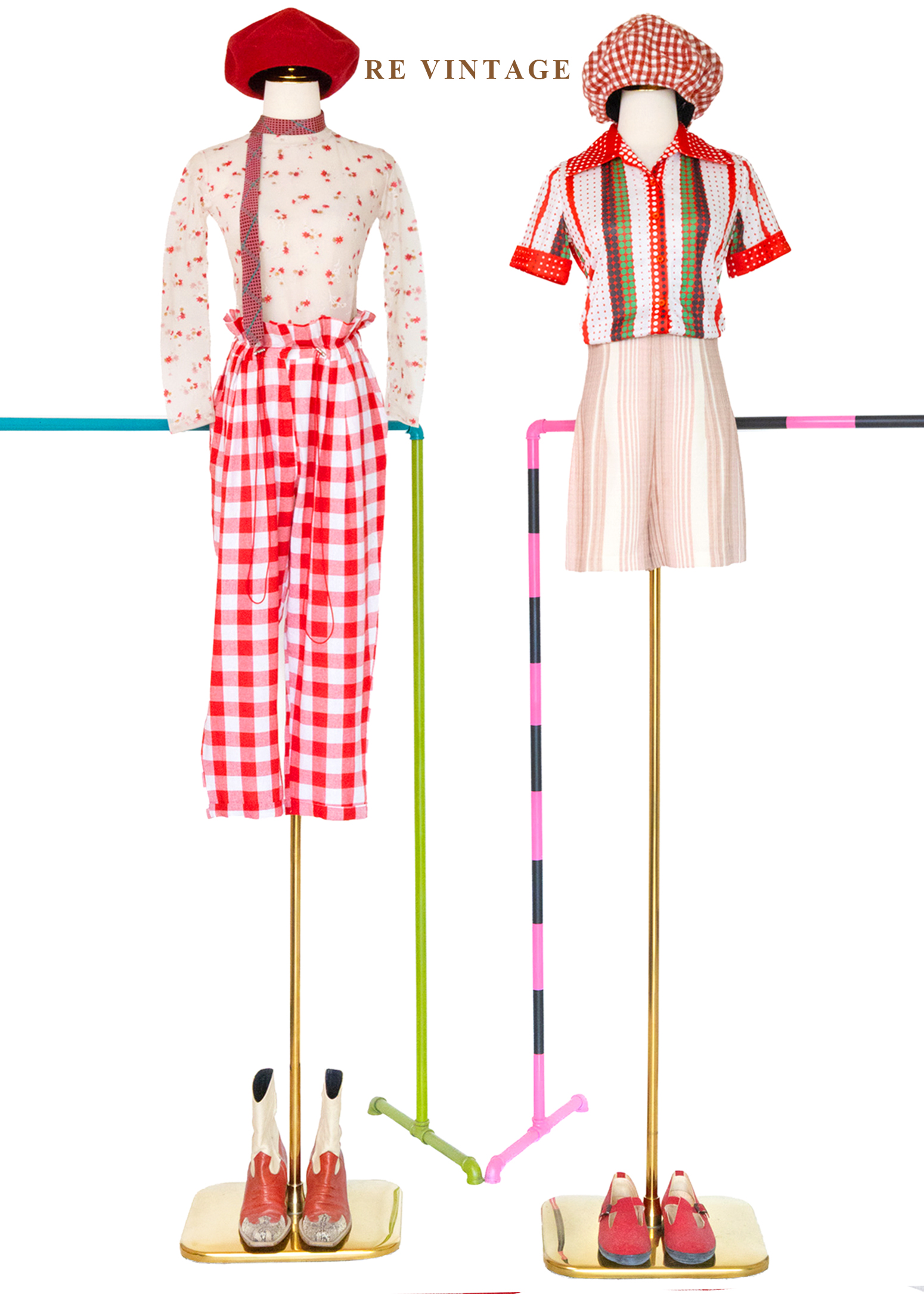 點點條紋夏日嘉年華短袖上衣2