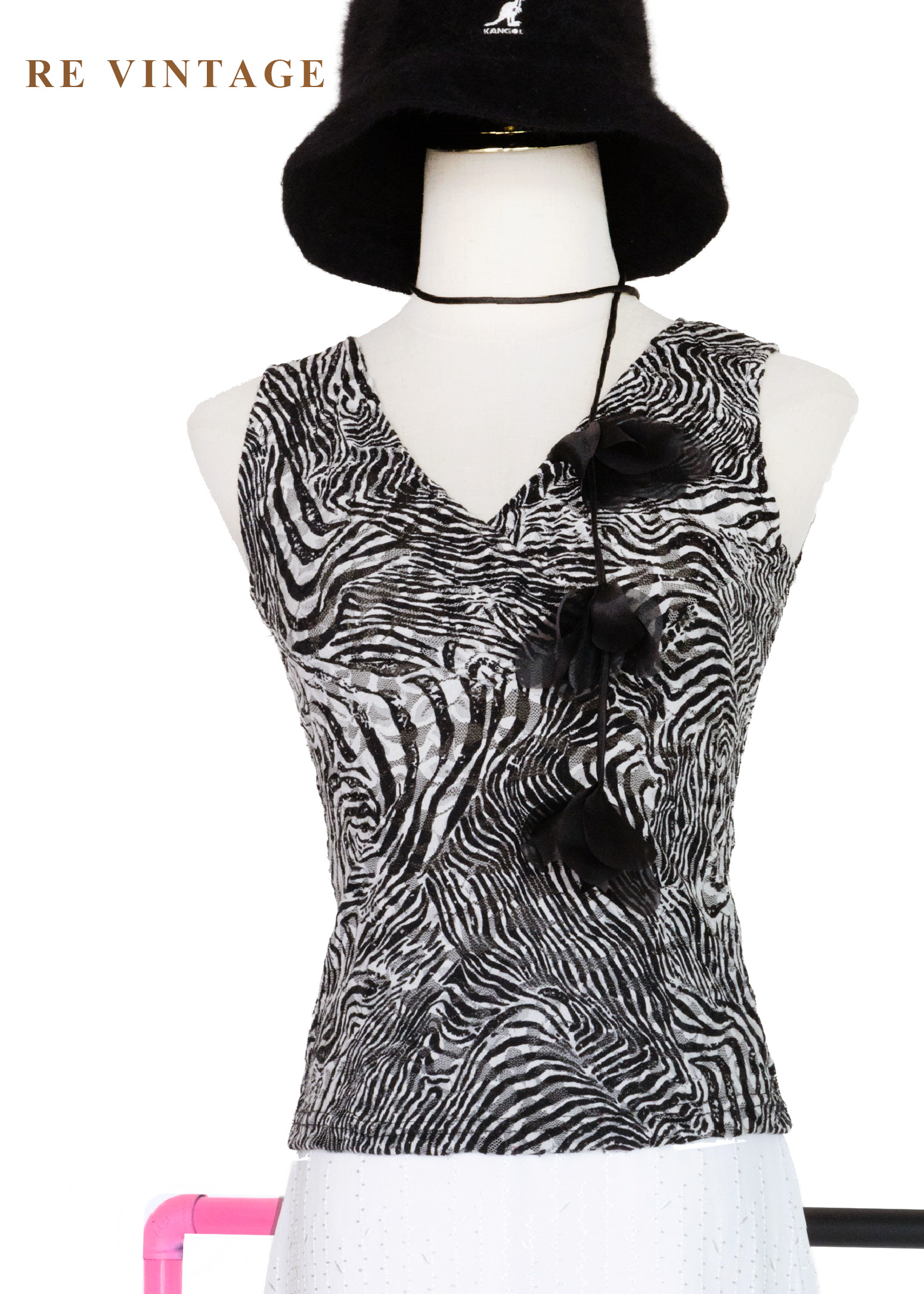 流動斑馬迷幻背心