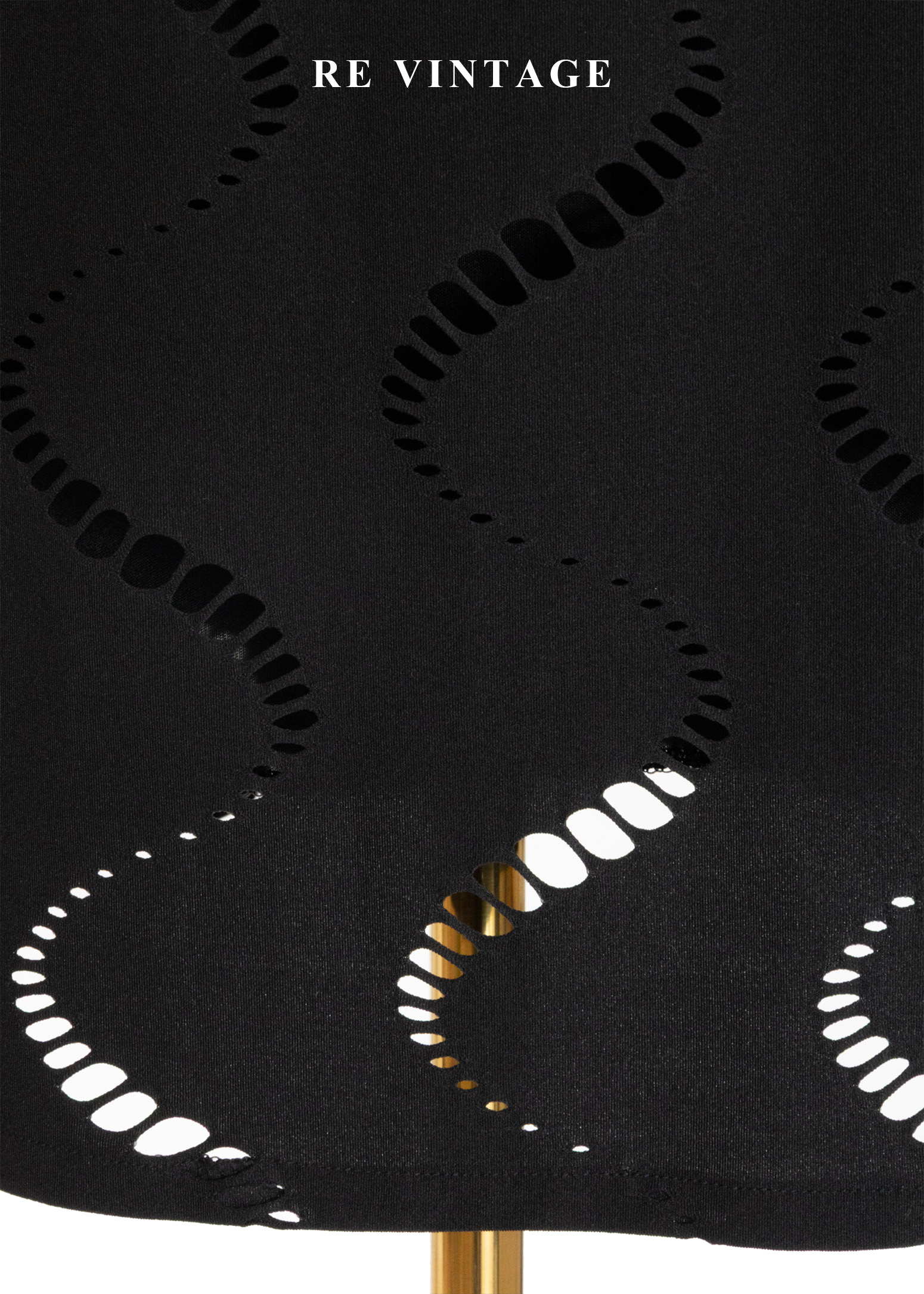 波浪透視極簡黑長裙(23-26")6