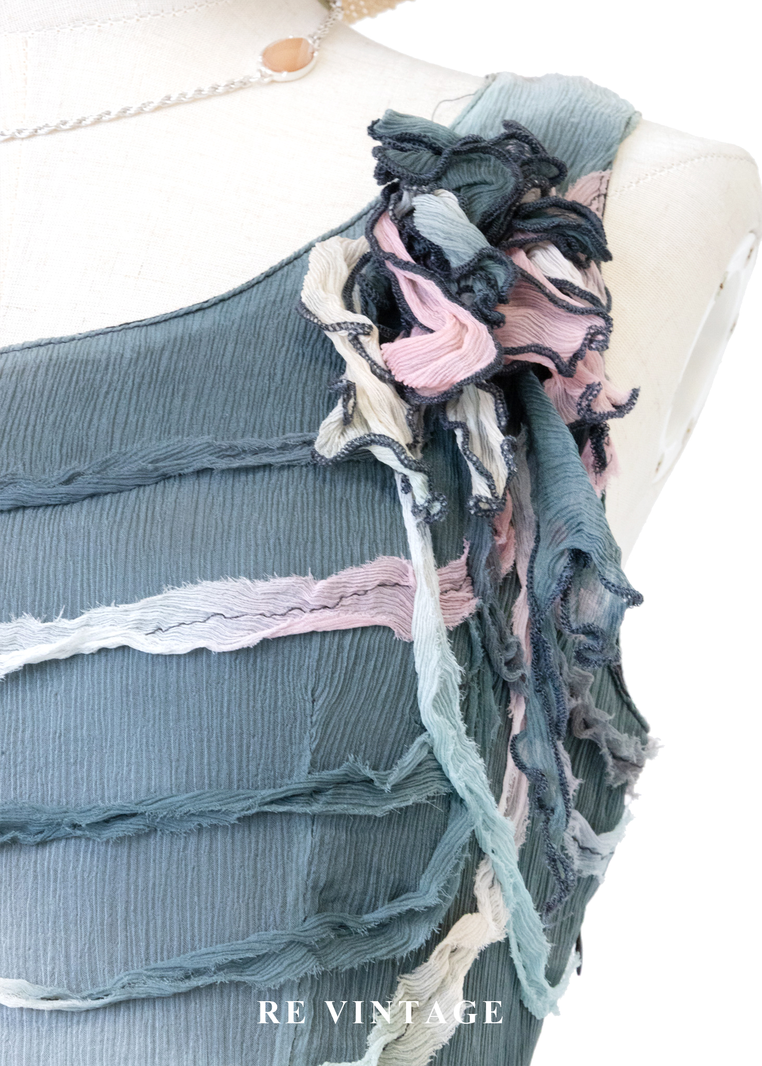 海霧 - 水彩記憶波紋洋裝7