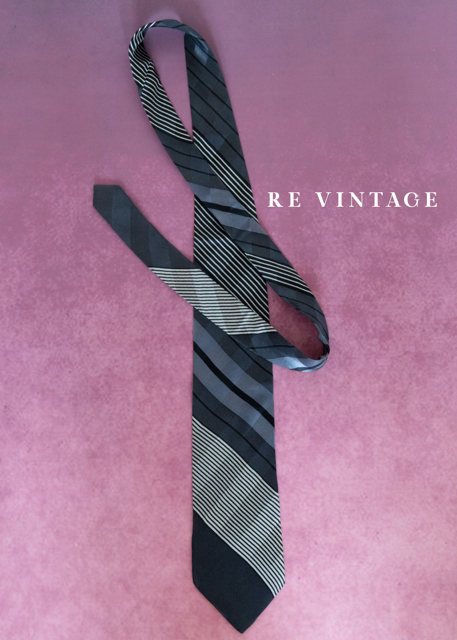 夜色分割灰黑色領帶7