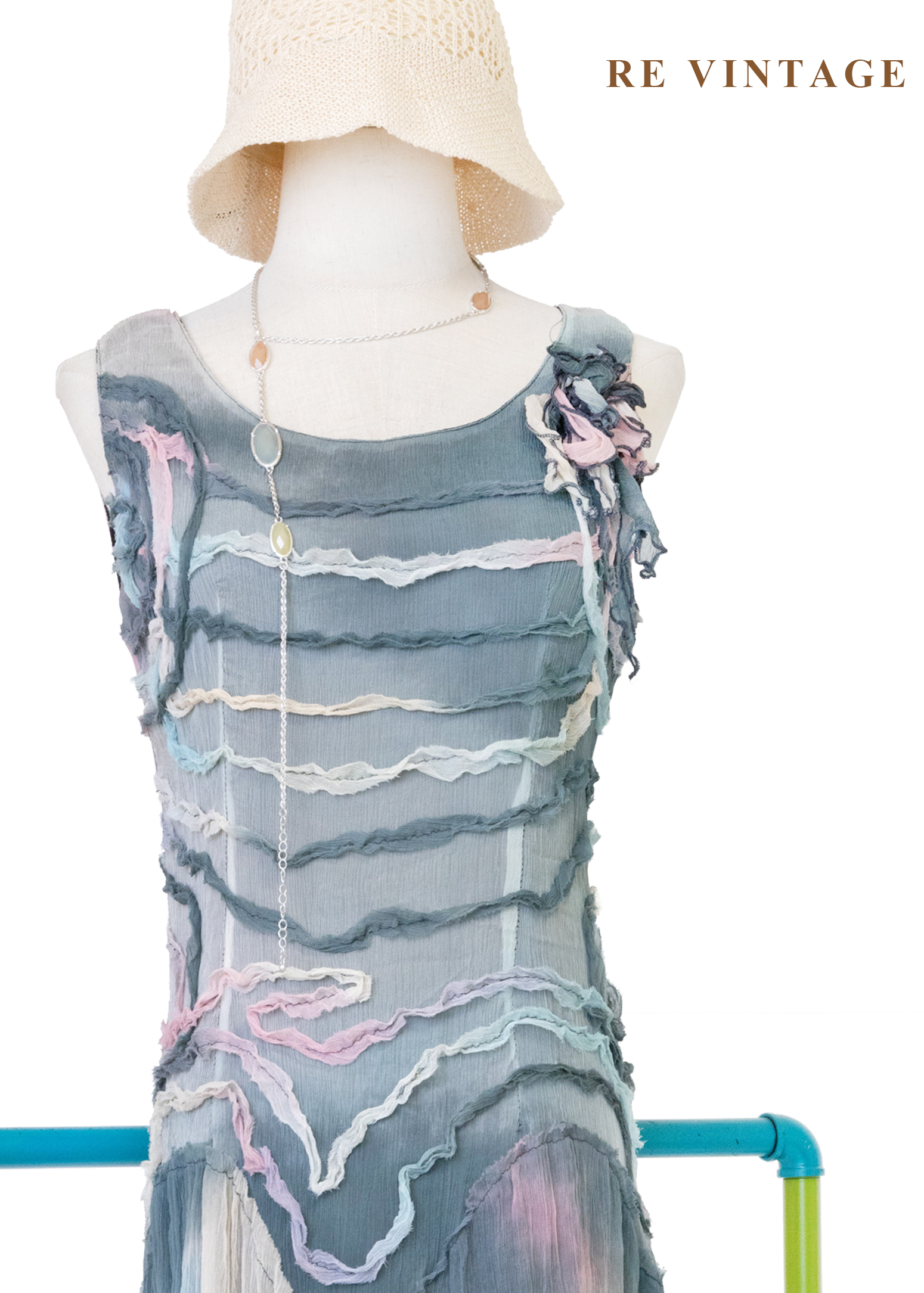 海霧 - 水彩記憶波紋洋裝3