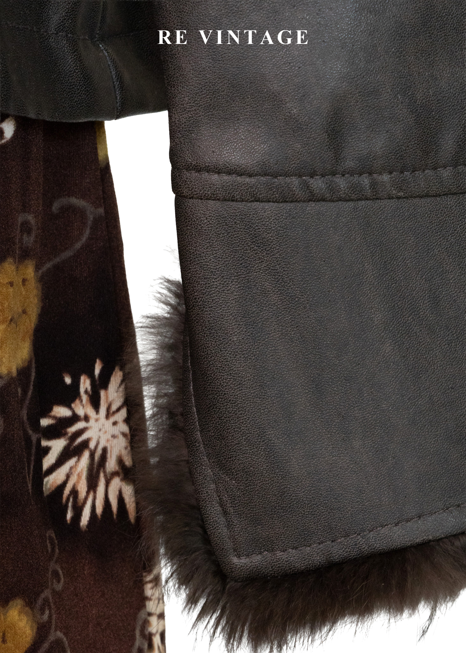 好萊塢名媛黑棕斑紋皮革外套12