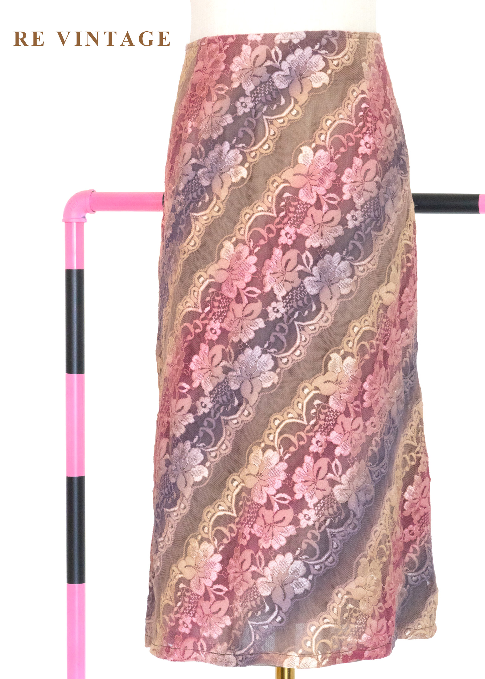 Baroque Reverie 斜紋漸層蕾絲美裙 (28")