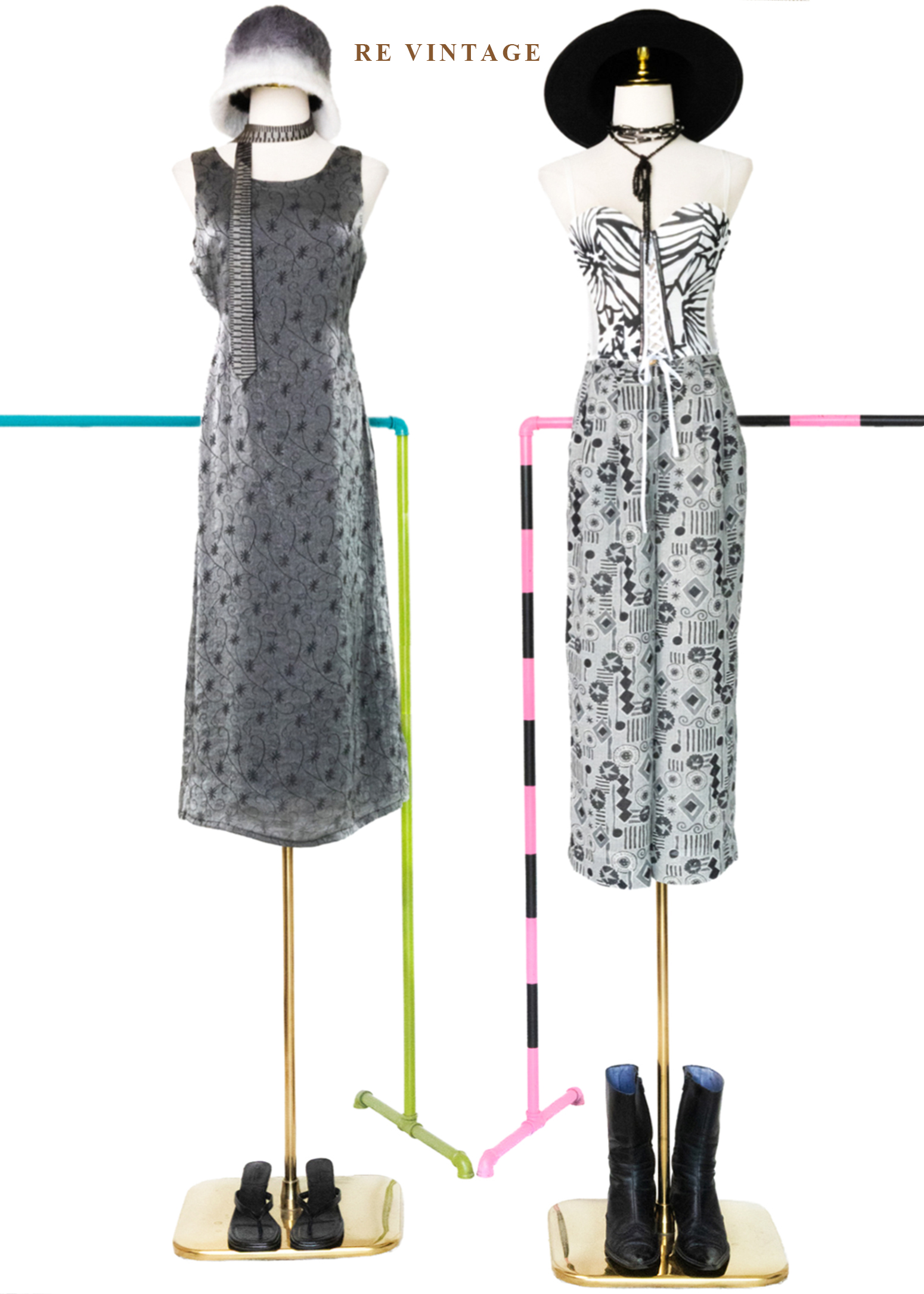 銀河裡的雛菊 - 銀線花卉連身長裙2