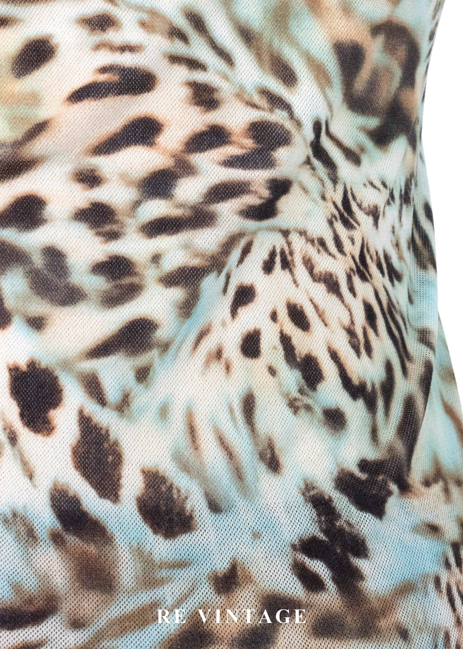 豹紋野性釘珠拼接上衣10