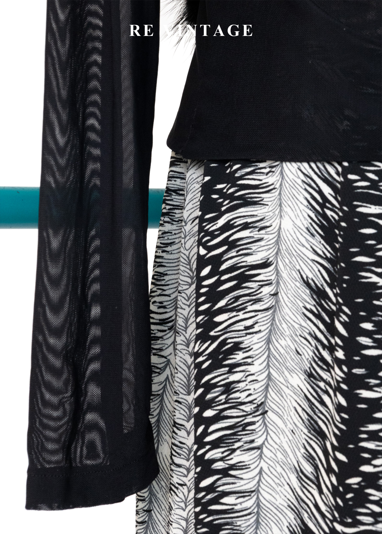 軟毛線條薄紗質地上衣9