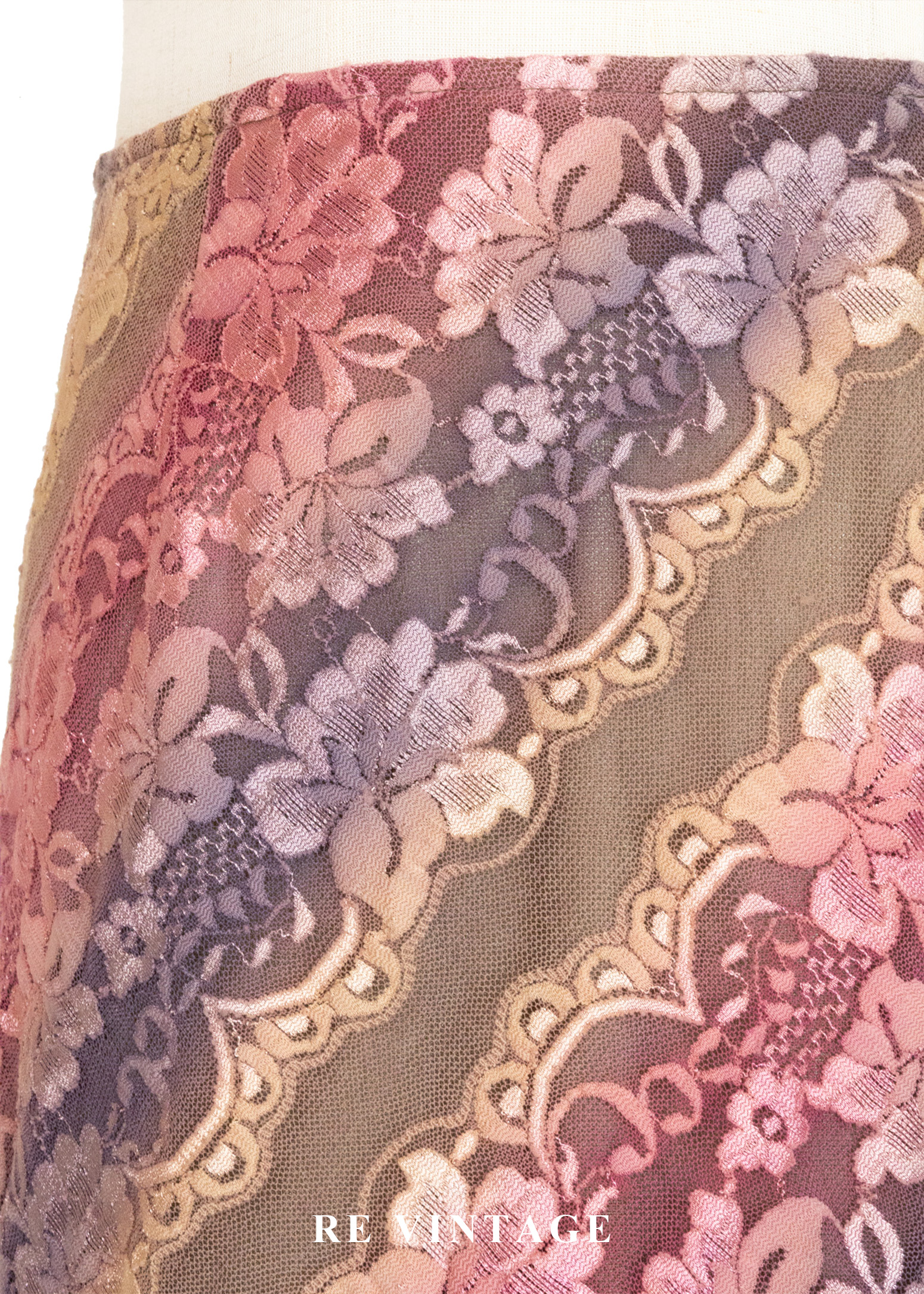 Baroque Reverie 斜紋漸層蕾絲美裙 (28")5