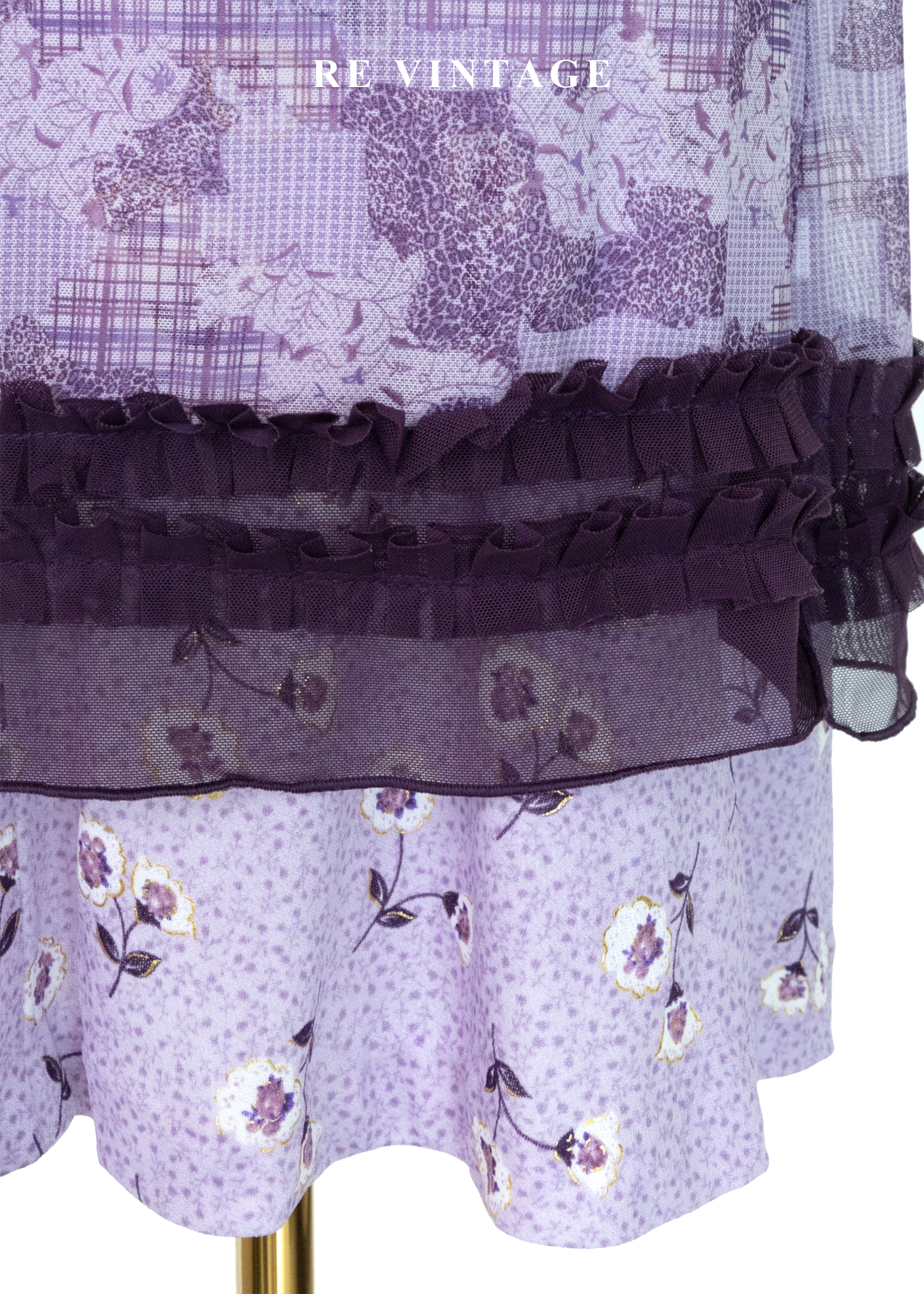 午夜的紫色華爾滋Paisley拼接細肩帶背心11