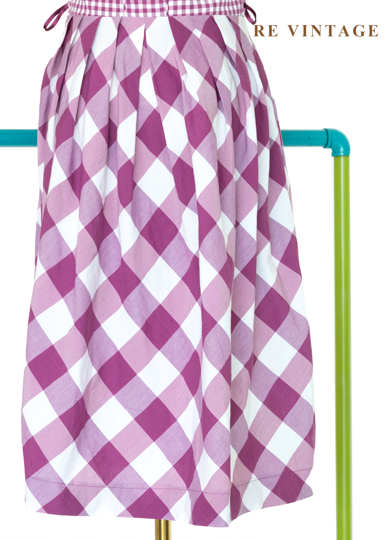 『歐洲寶物』阿爾卑斯山的少女 - 紫紅格紋德式巴伐利亞古典洋裝12