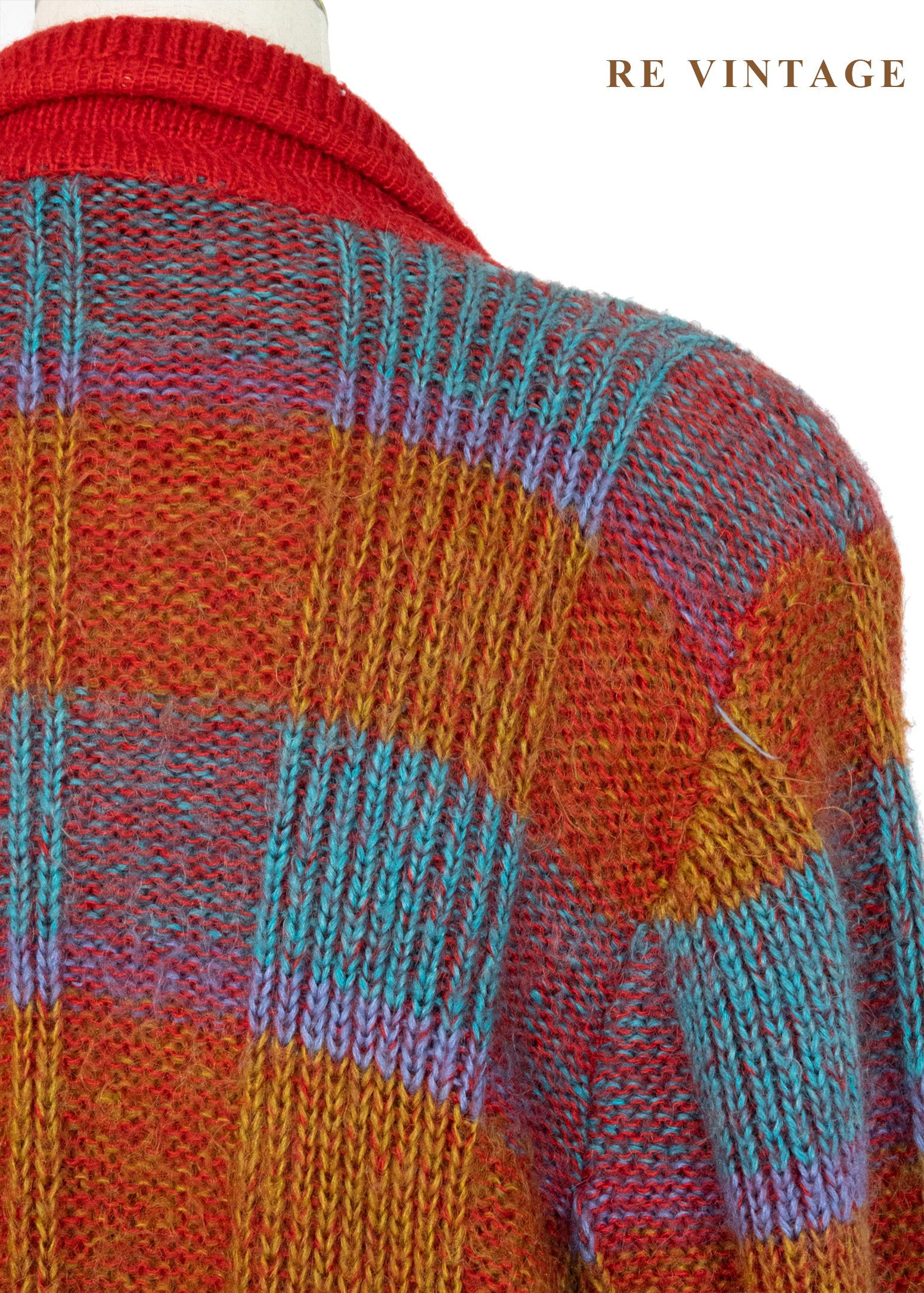 色彩炸彈大格紋針織毛衣外套14