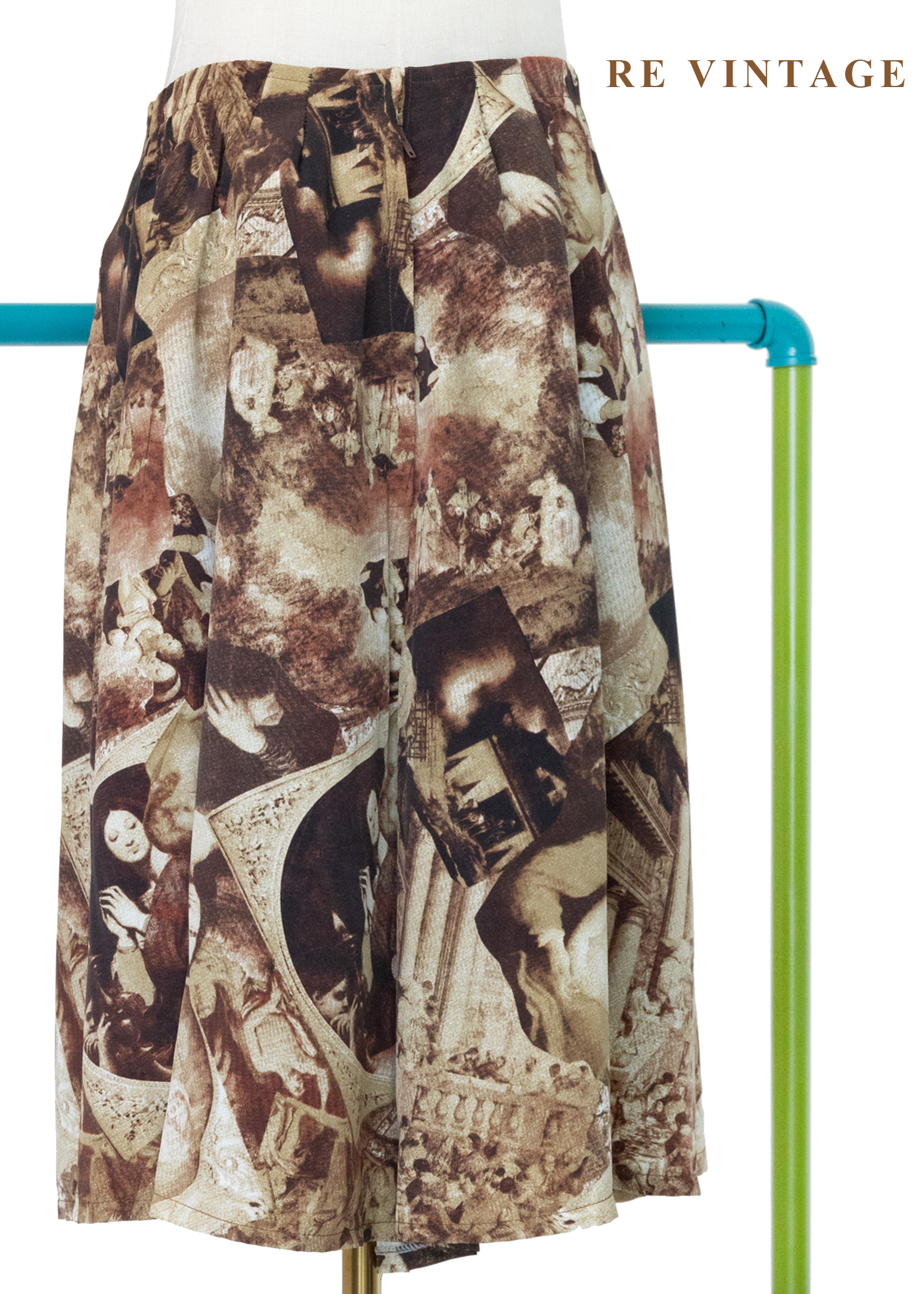 文藝復興拼貼褲裙(26-28")7
