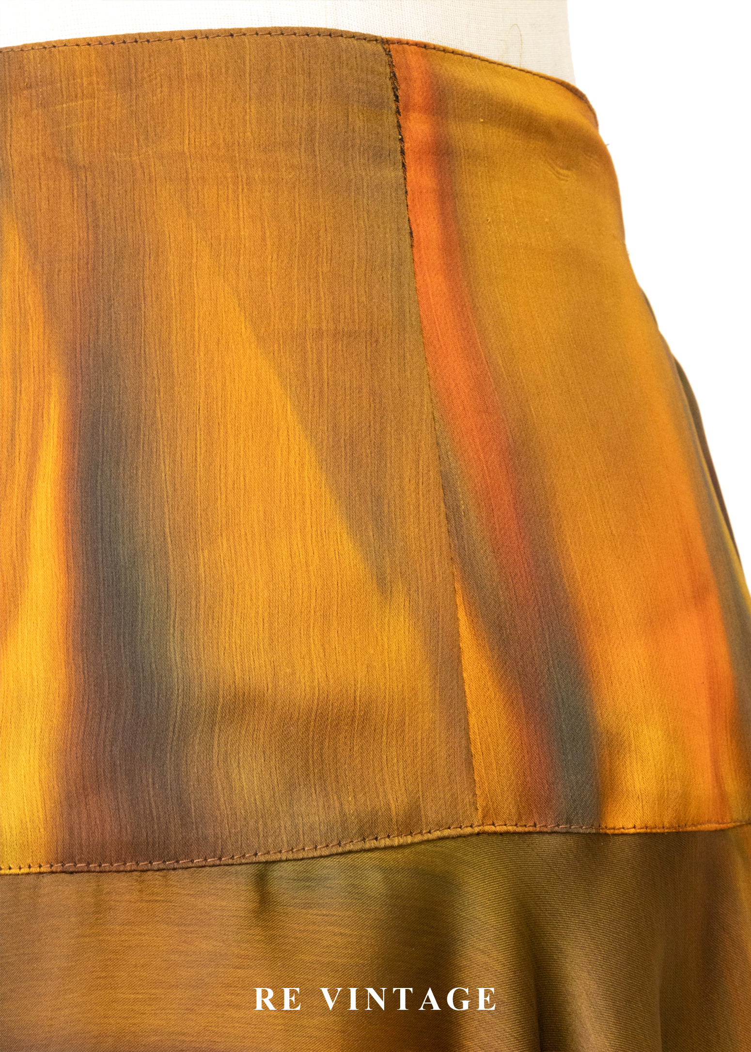 陽光下の液態金橘融光長裙(25-30")5