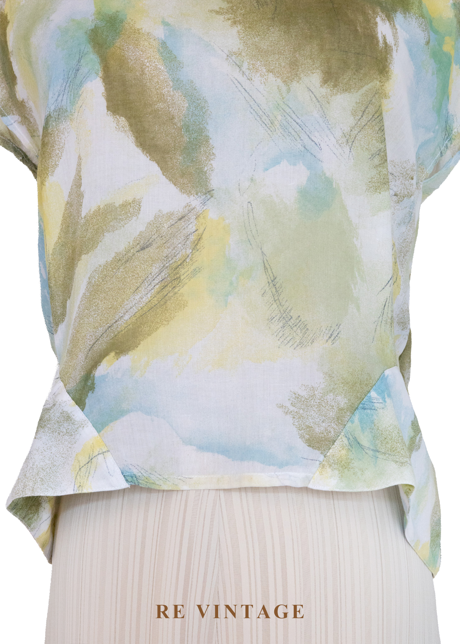 晨光水彩暈染棉料上衣4