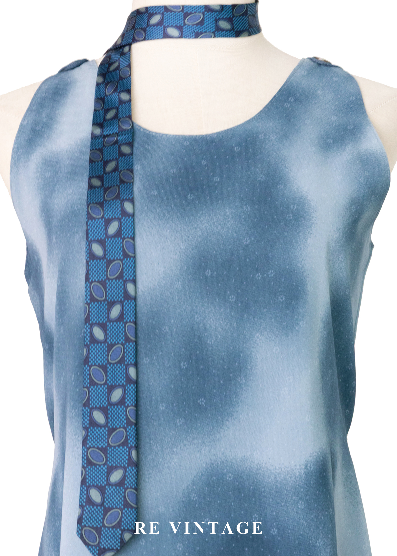 雲的形狀小花的溫度長洋裝5