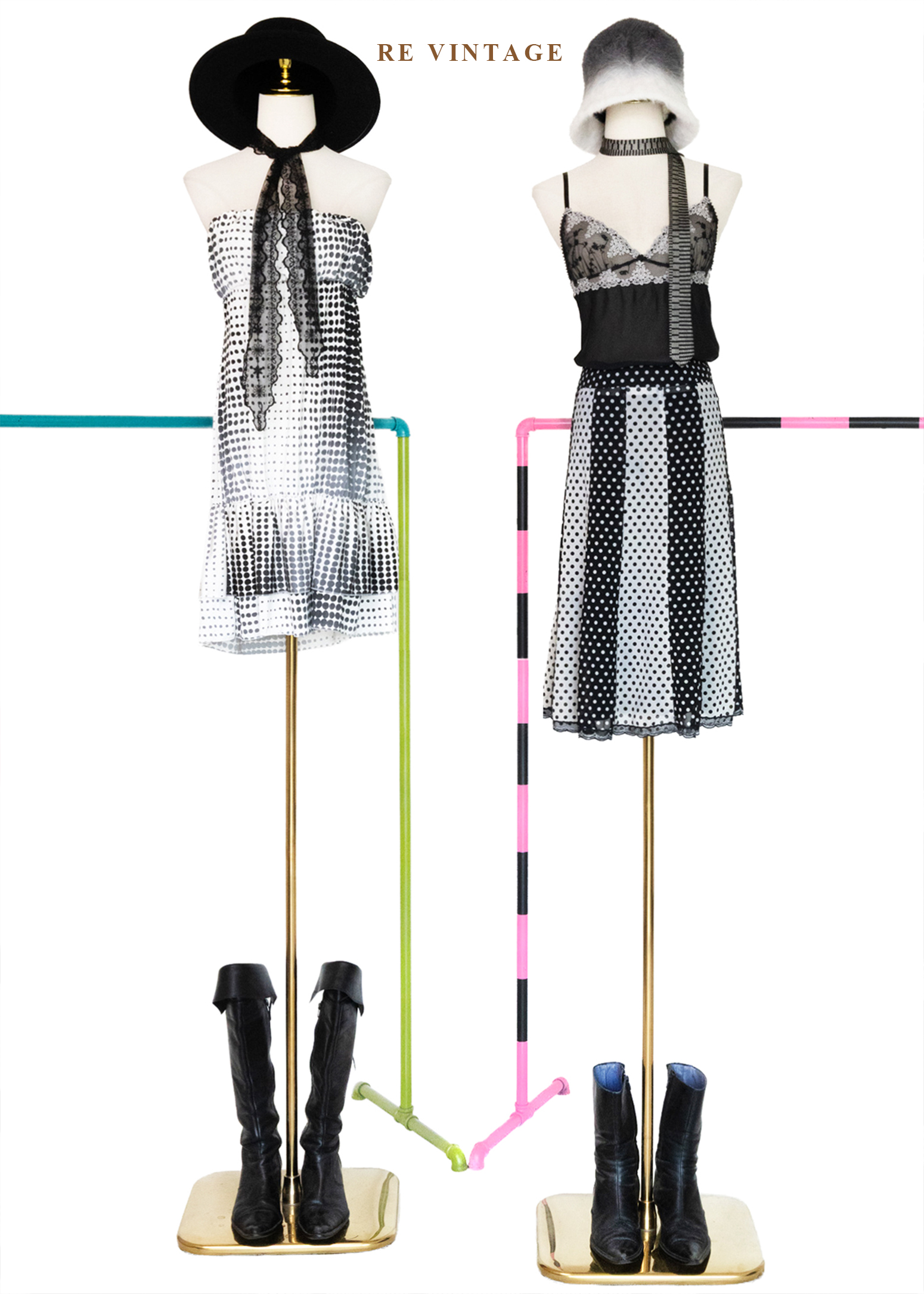 波點實驗室及膝裙(29")2