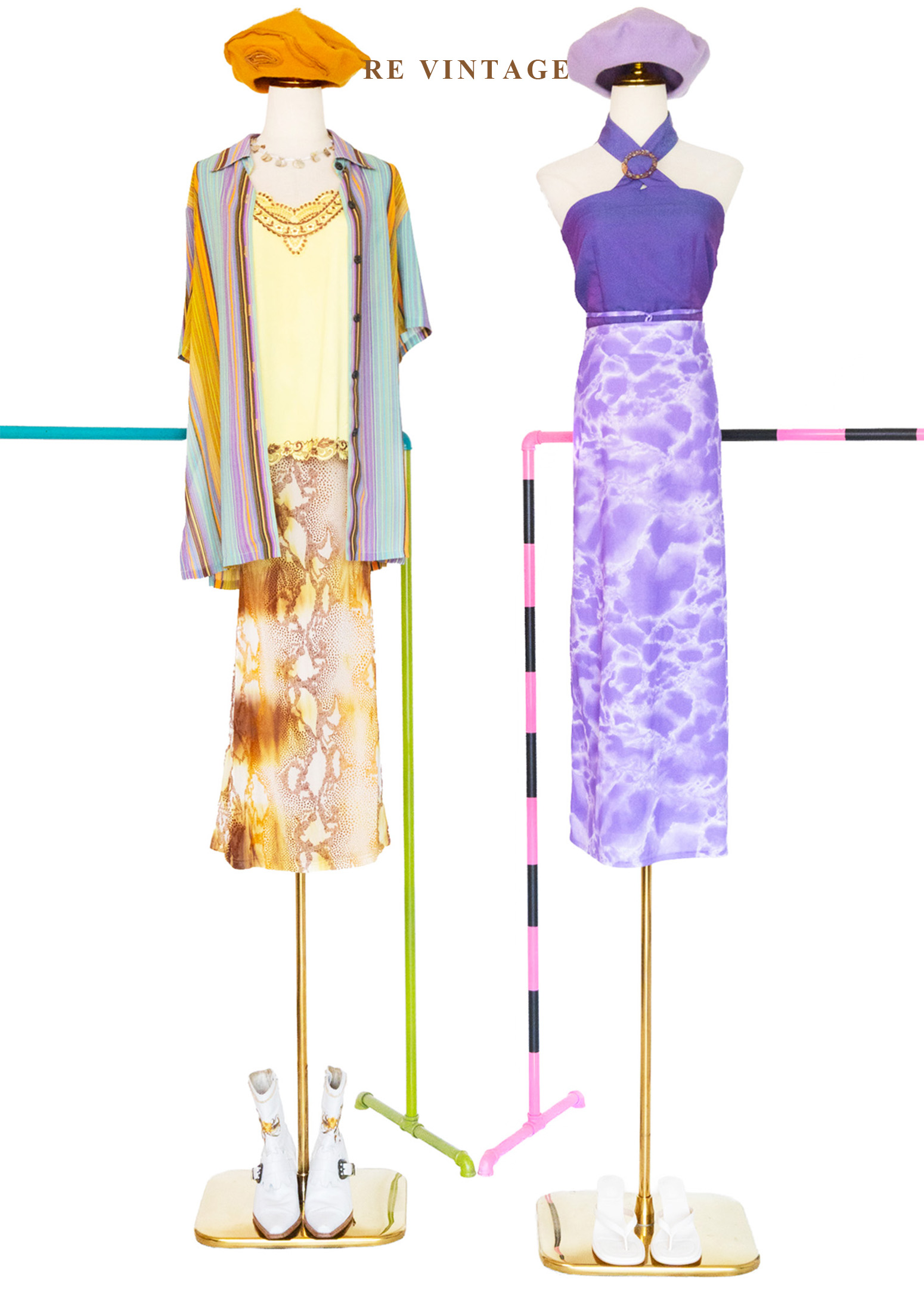 嘉年華條紋短袖襯衫2