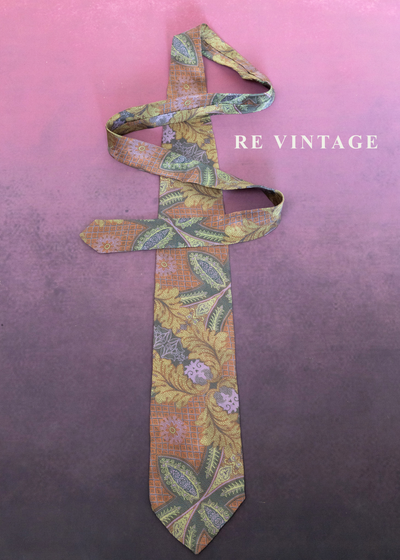 華麗的曲線與繁華交錯領帶9