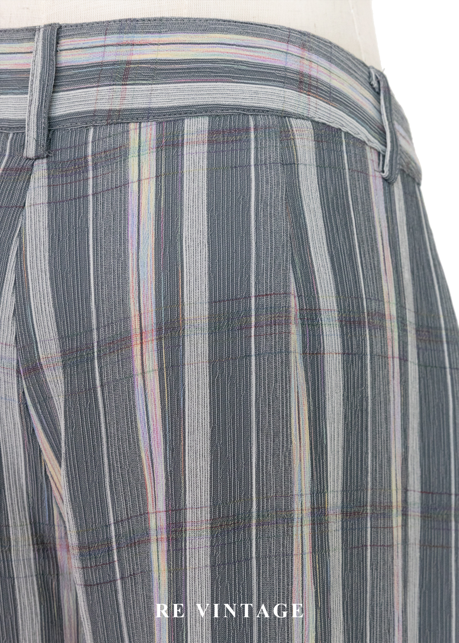 色鉛筆線條冷灰色長褲(28")11