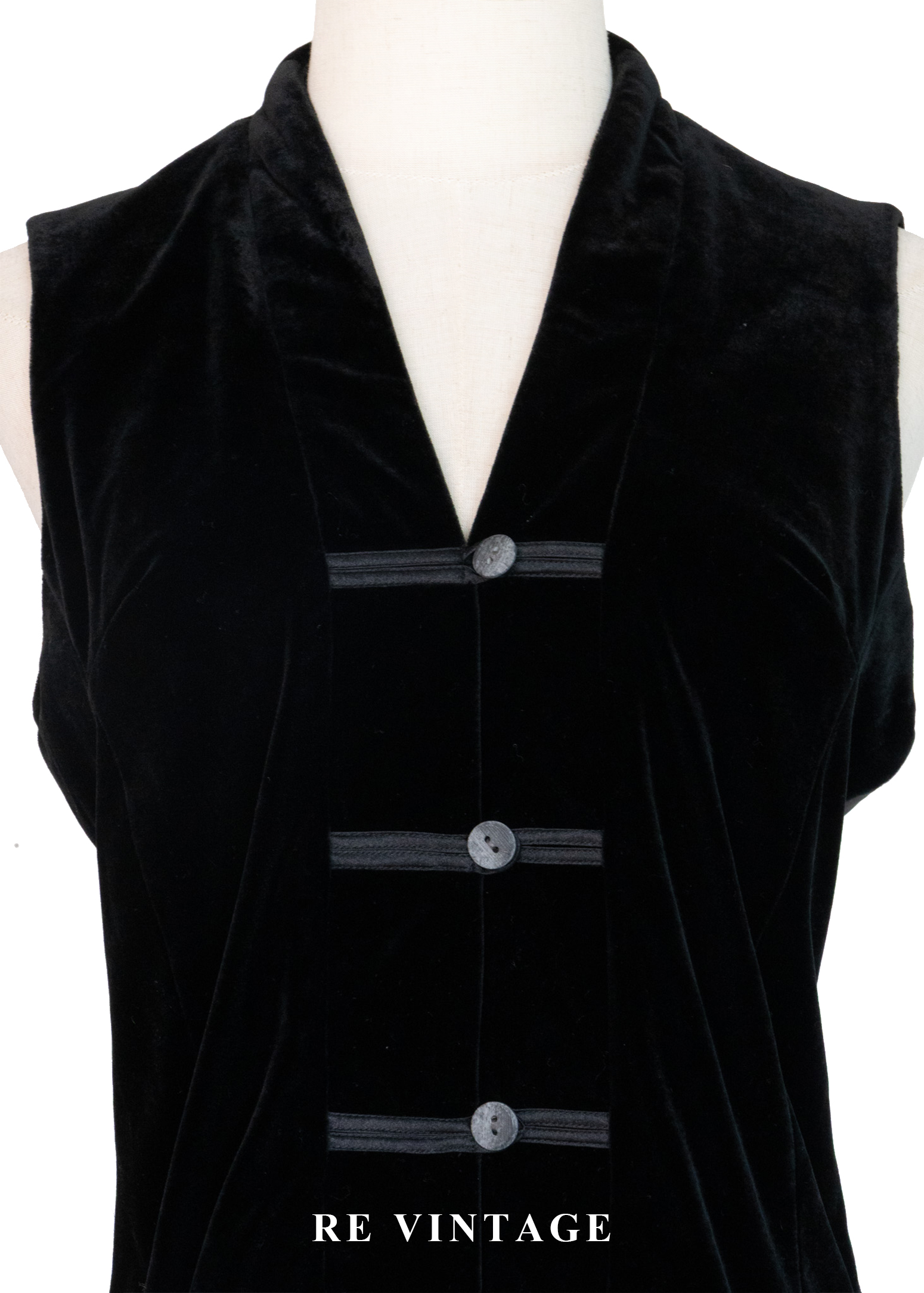 質感單品 - 東方盤扣絨布背心3