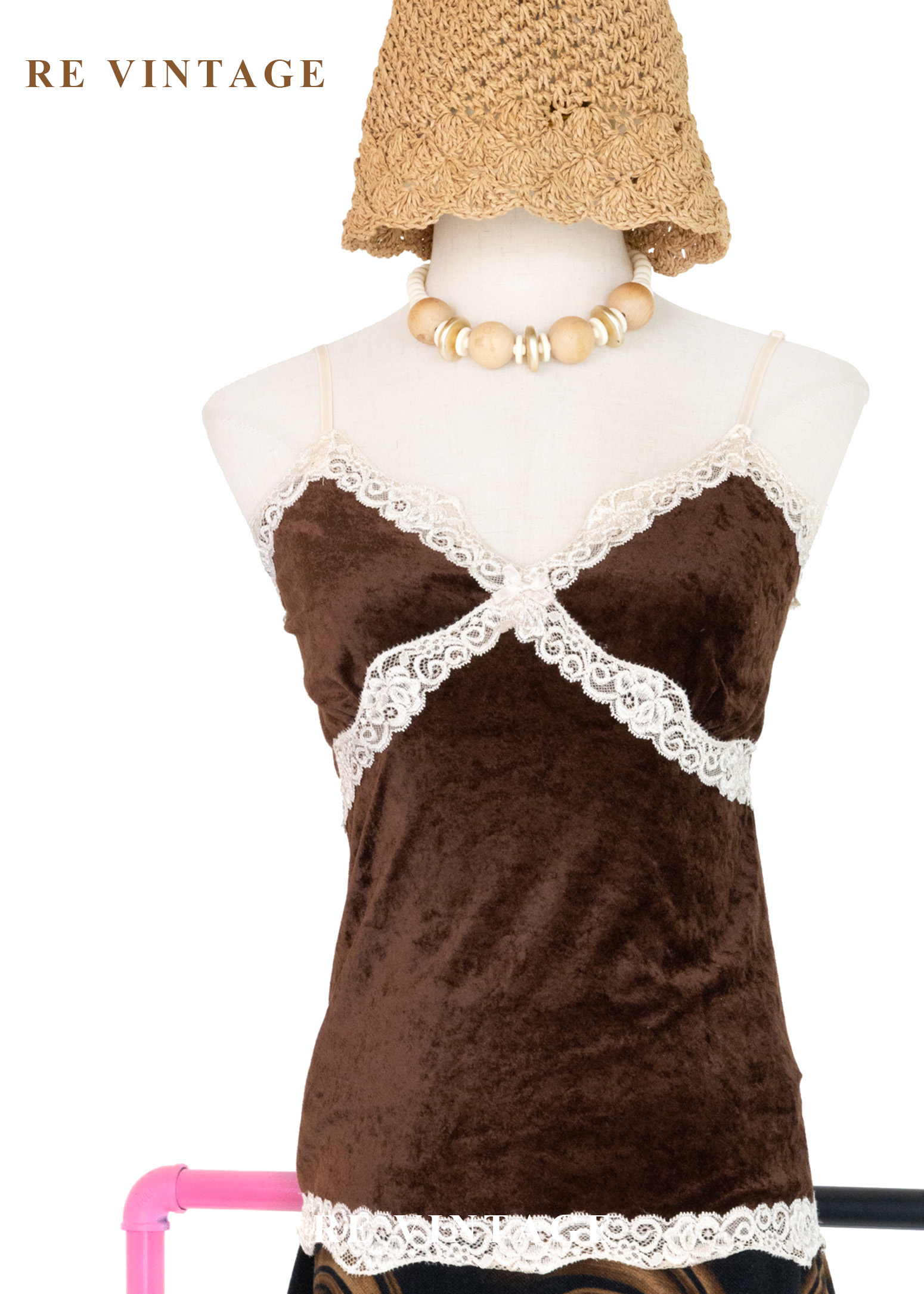 奶酒咖啡絨布背心