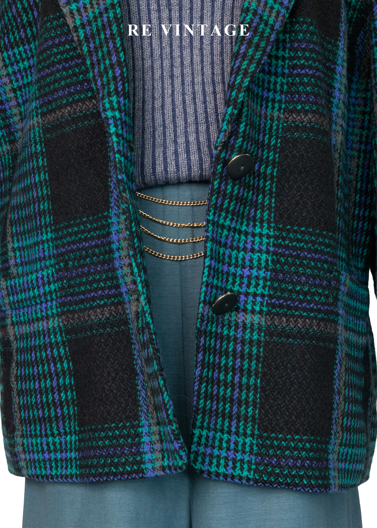 極光格律霓虹編織西裝外套3