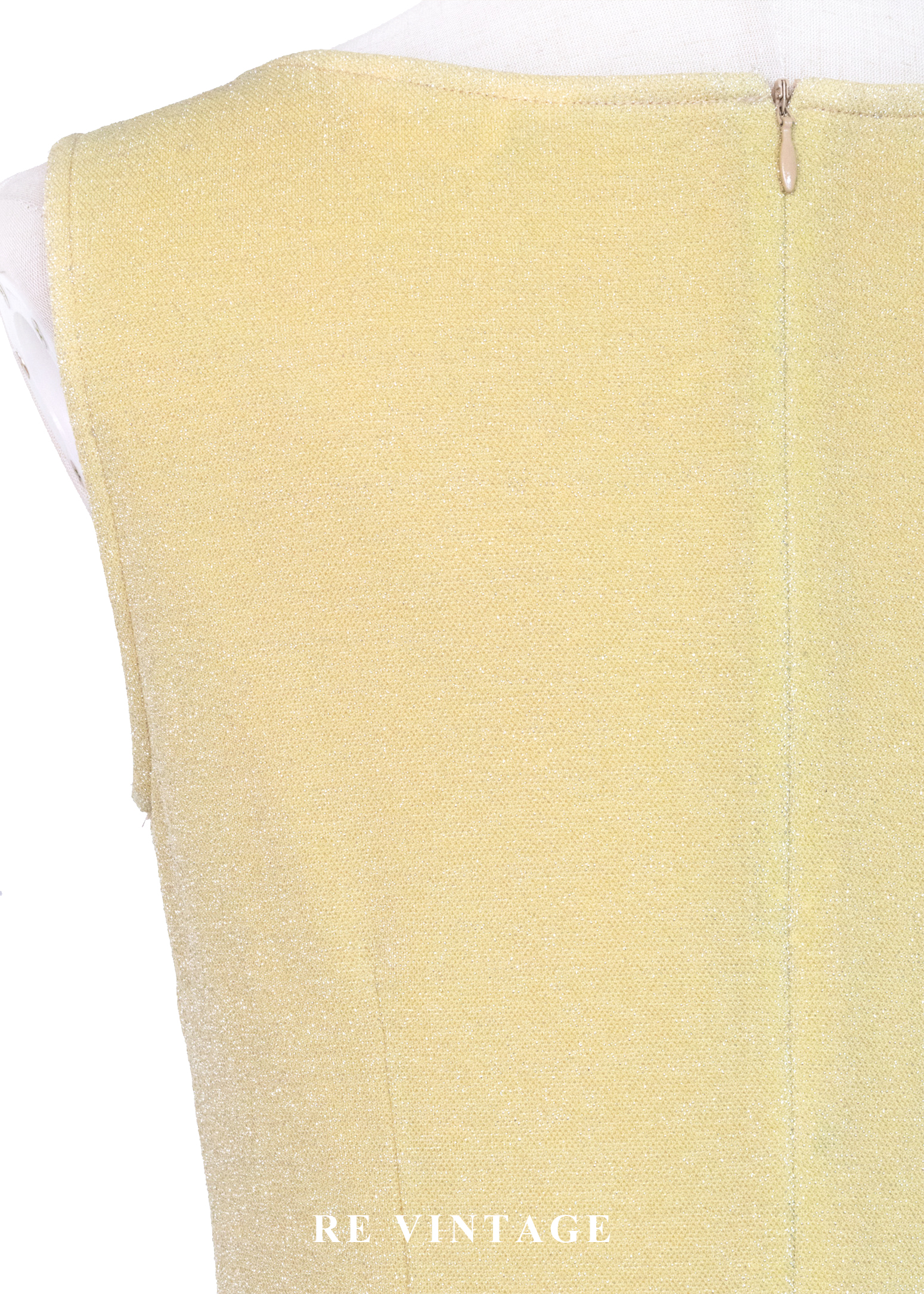 質感單品 - 淡黃的慢半拍時刻閃亮洋裝13