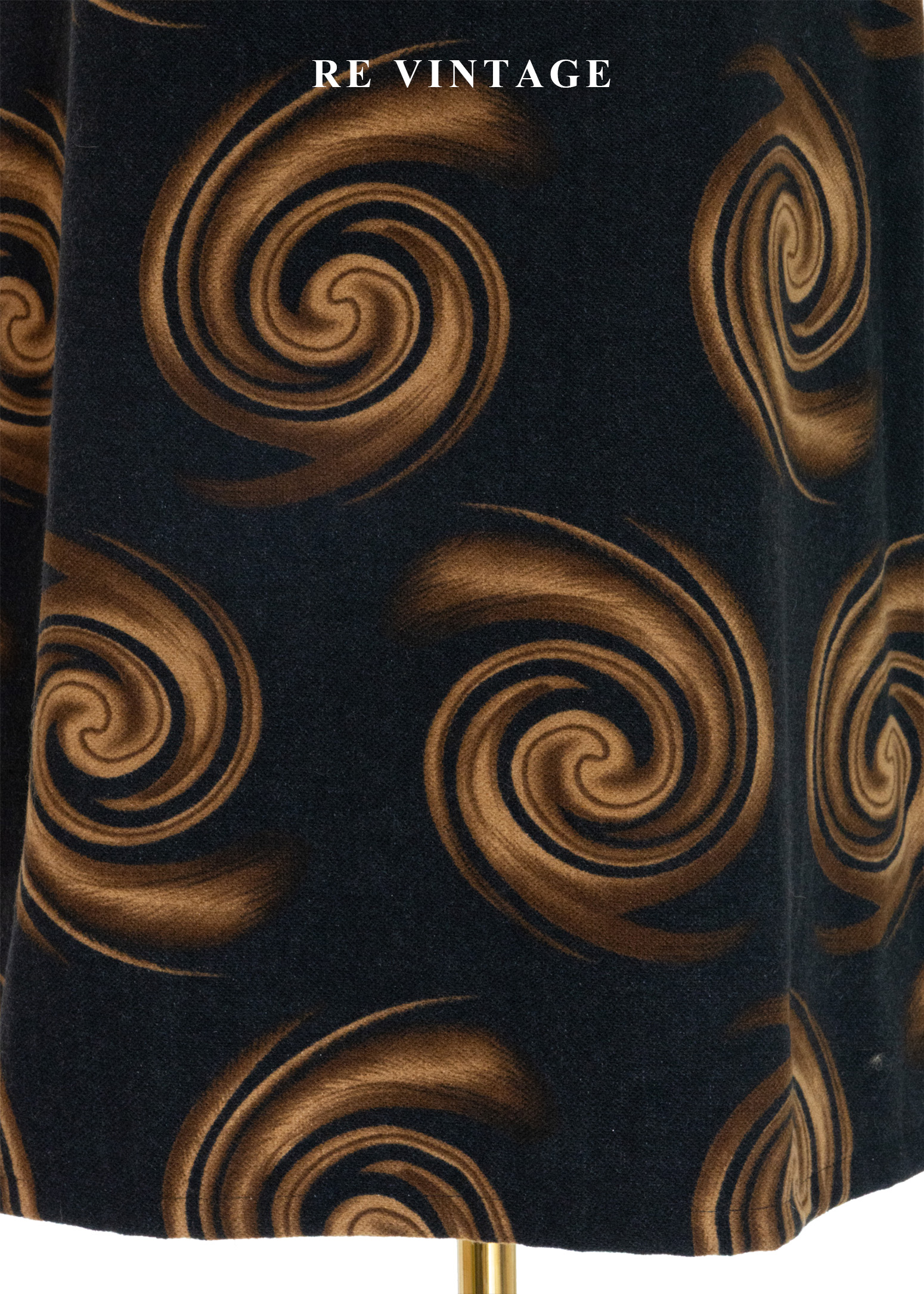 黑金宇宙漩渦秋冬美裙 (28")4