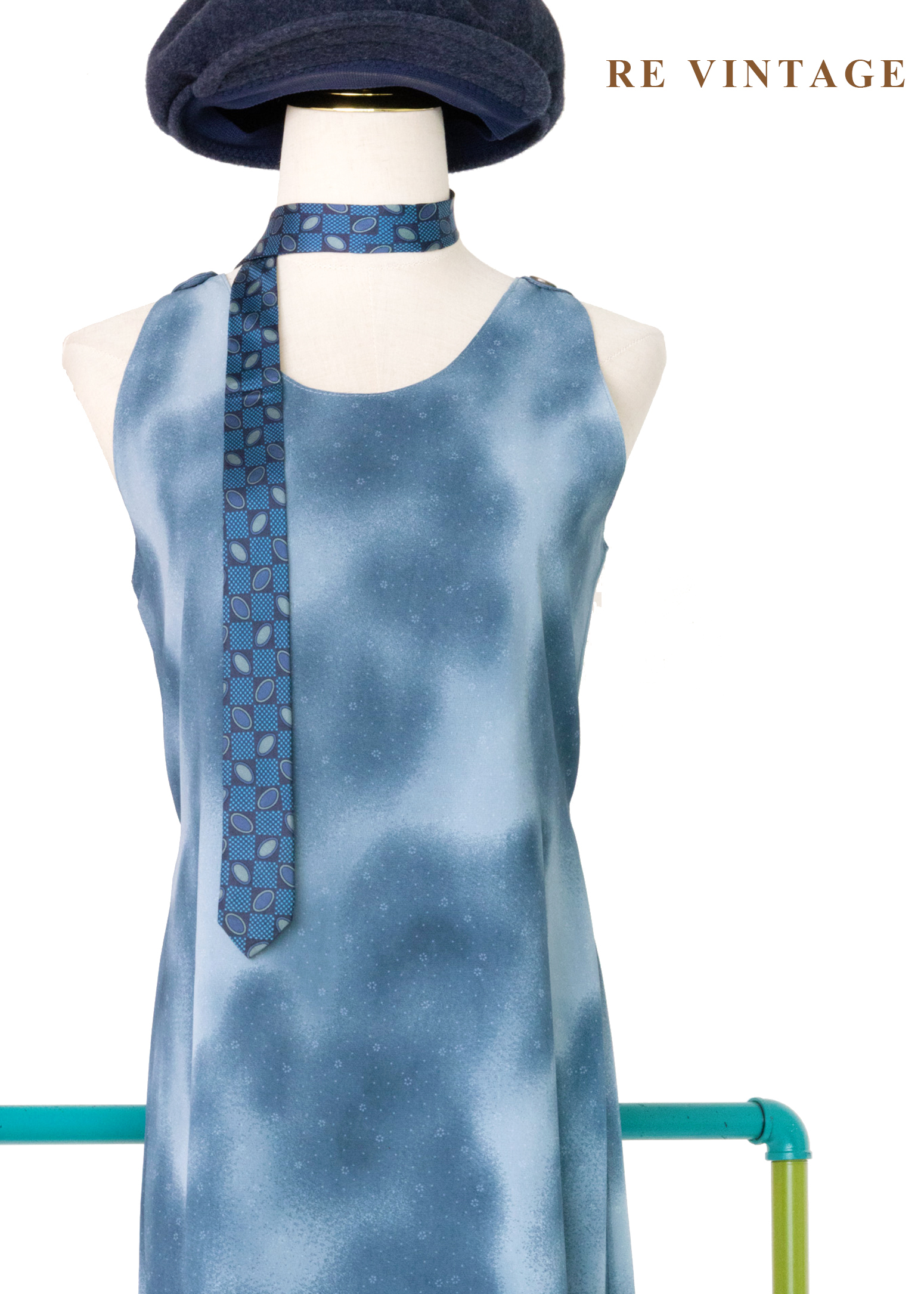 雲的形狀小花的溫度長洋裝3