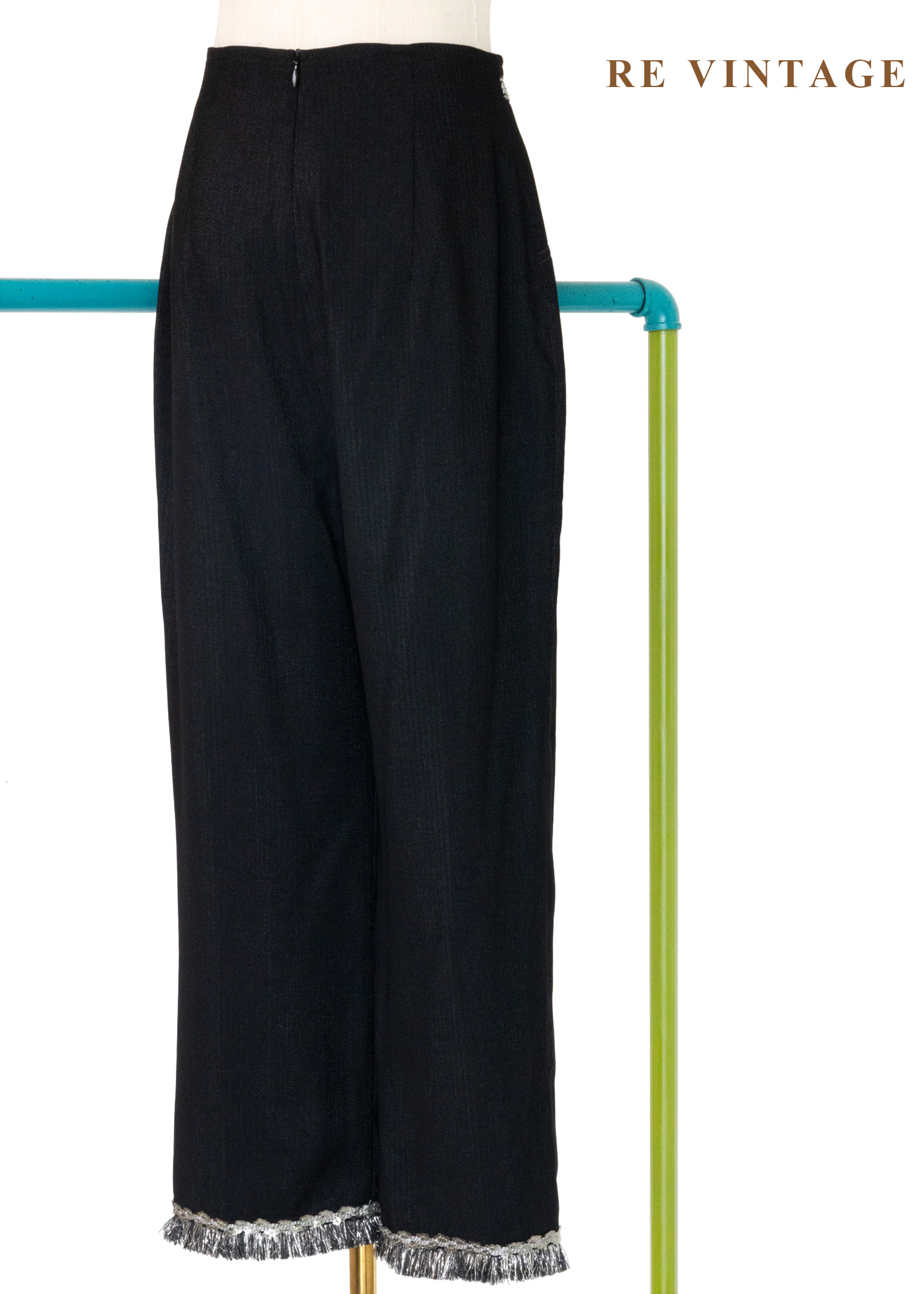 銀光軌跡閃亮流蘇七分褲(26")7