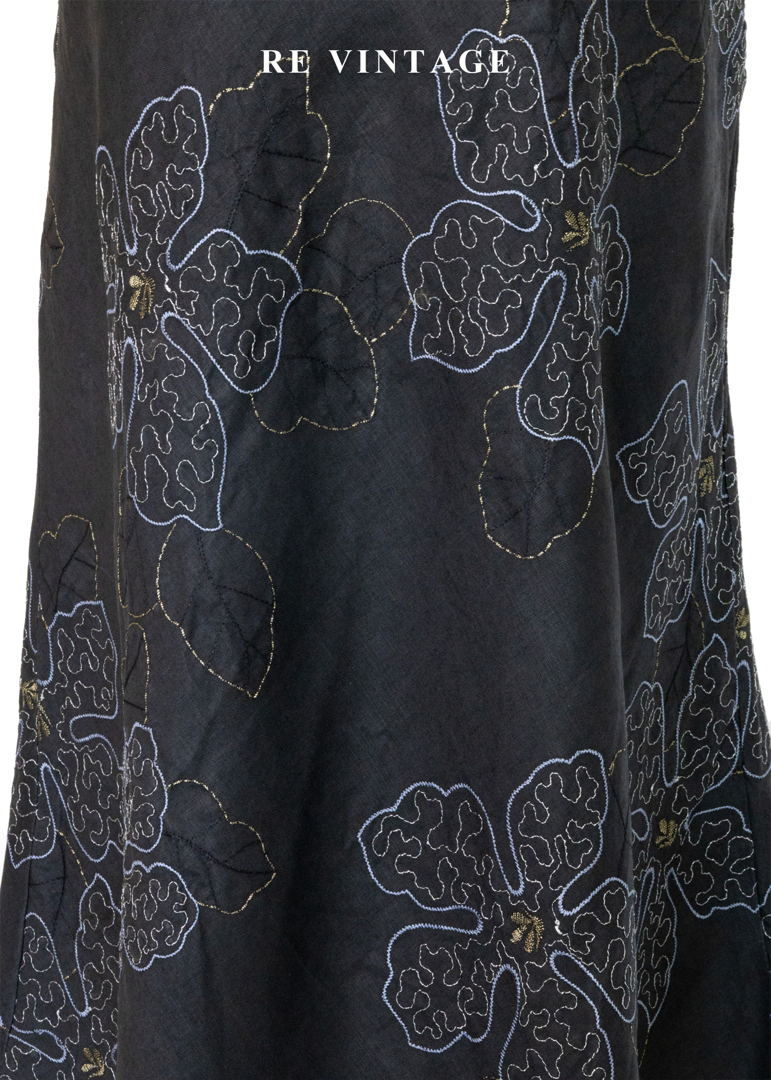 華麗金銀刺繡花花美裙 (30")4