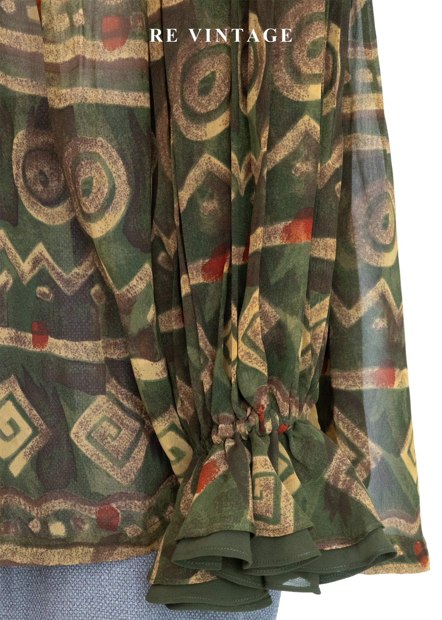 波希米雅公主狂放幾何圖騰上衣9