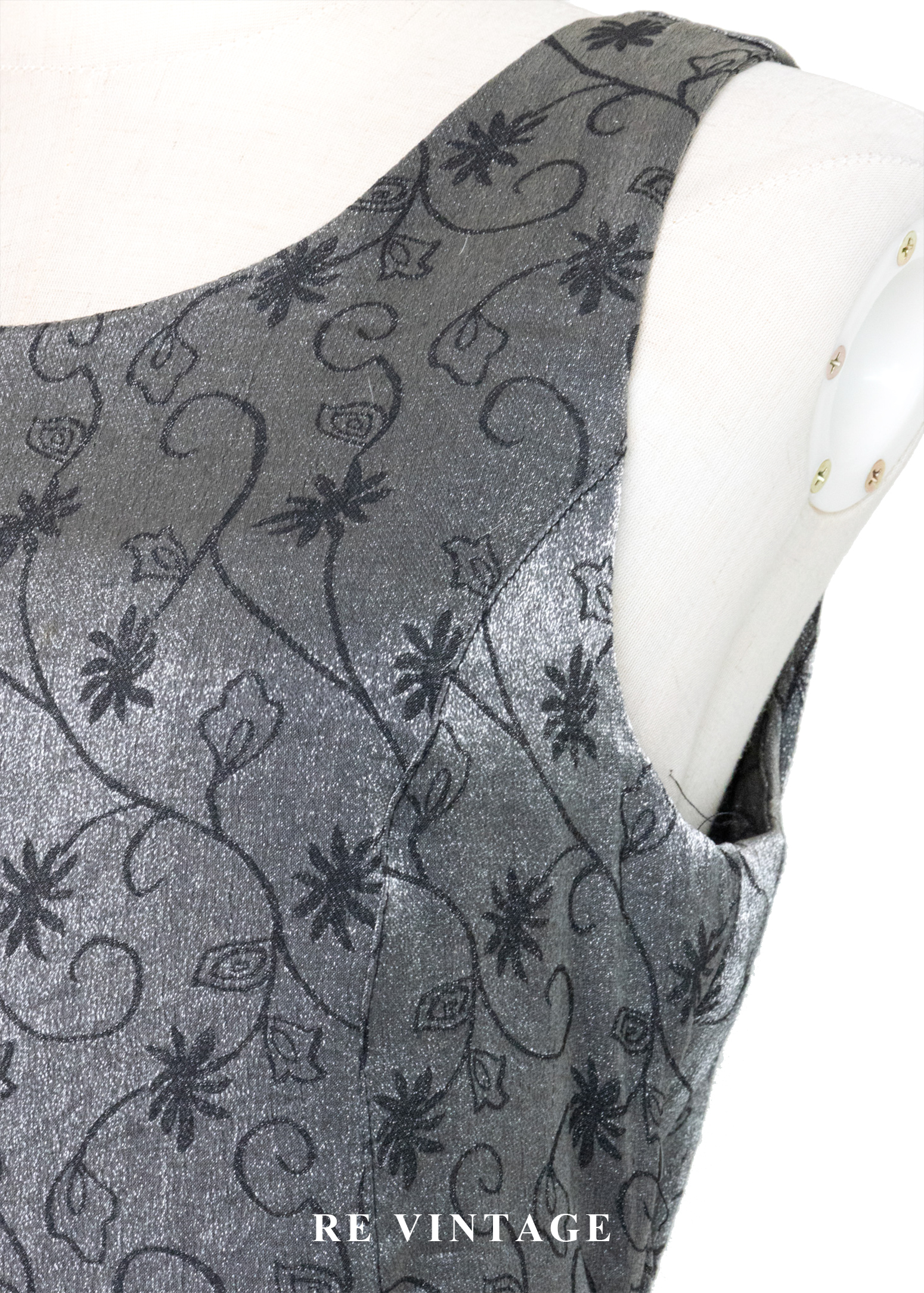 銀河裡的雛菊 - 銀線花卉連身長裙8