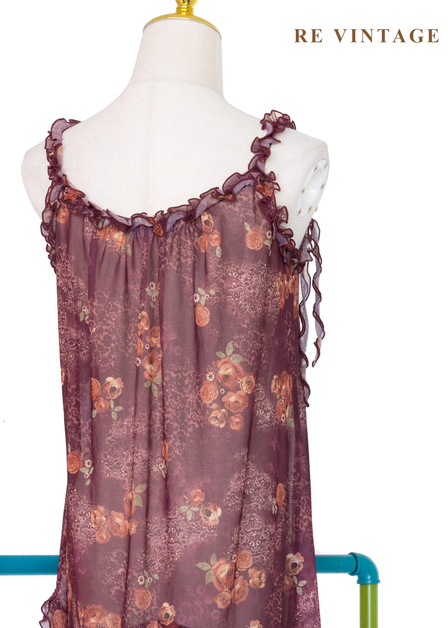 Rose Dust 茶玫瑰浪漫透膚洋裝12