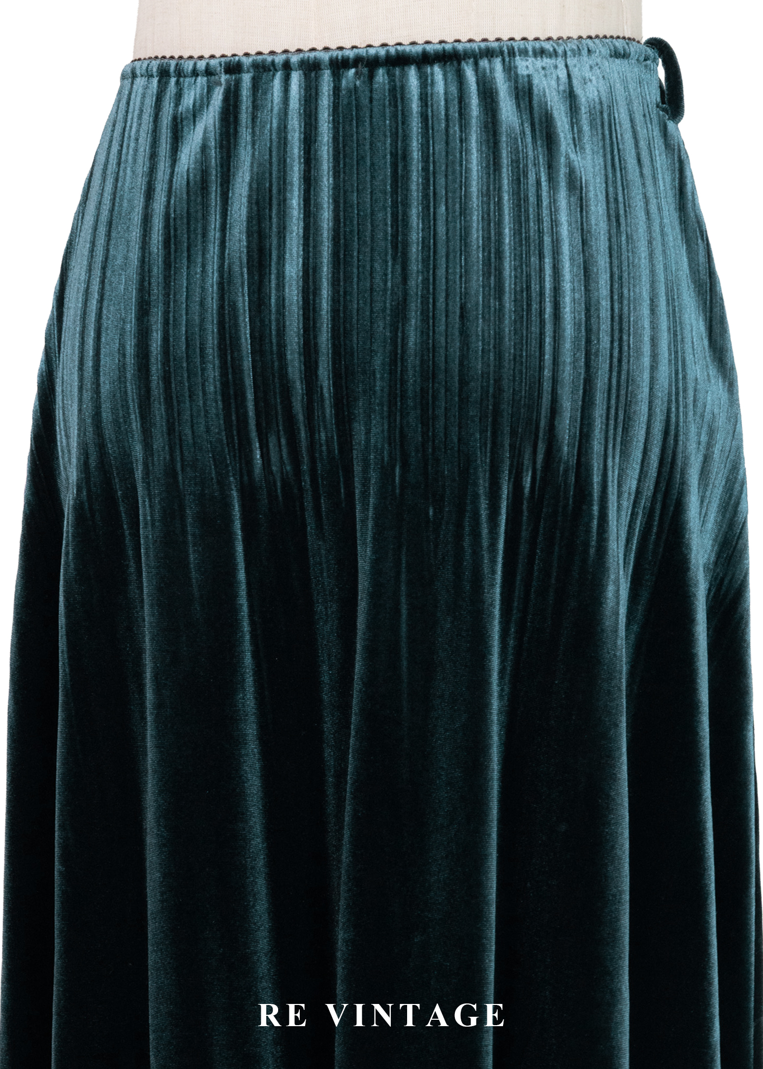 套裝組合 -深湖水綠壓褶絨布美裙(20-28")7