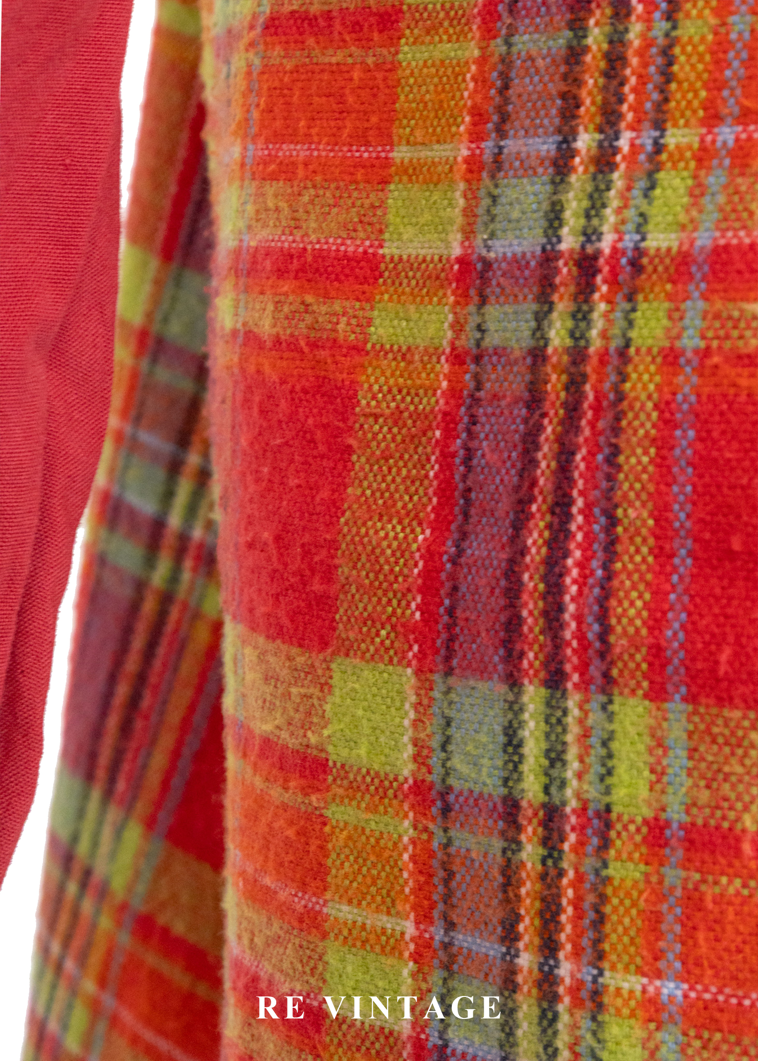 秋冬質感單品 - 甜美紅格紋迷你洋裝13