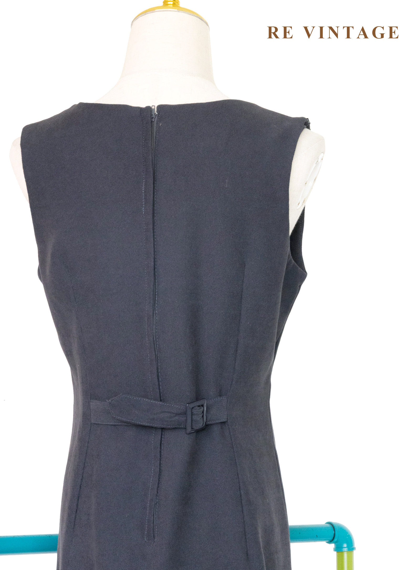 質感單品 - 詩意刺繡花卉深灰色秋冬洋裝12