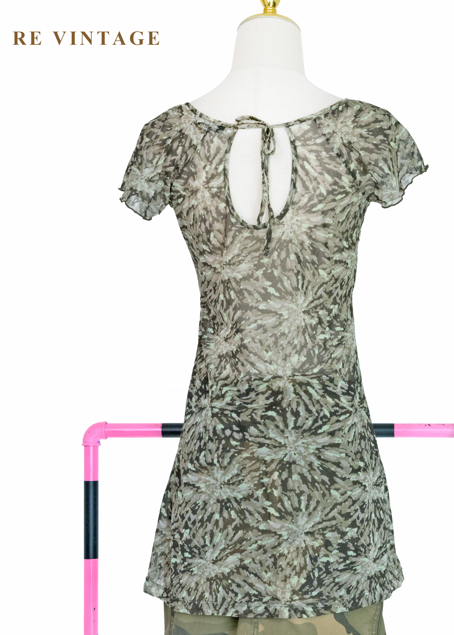 抽象墨染迷彩長版上衣9