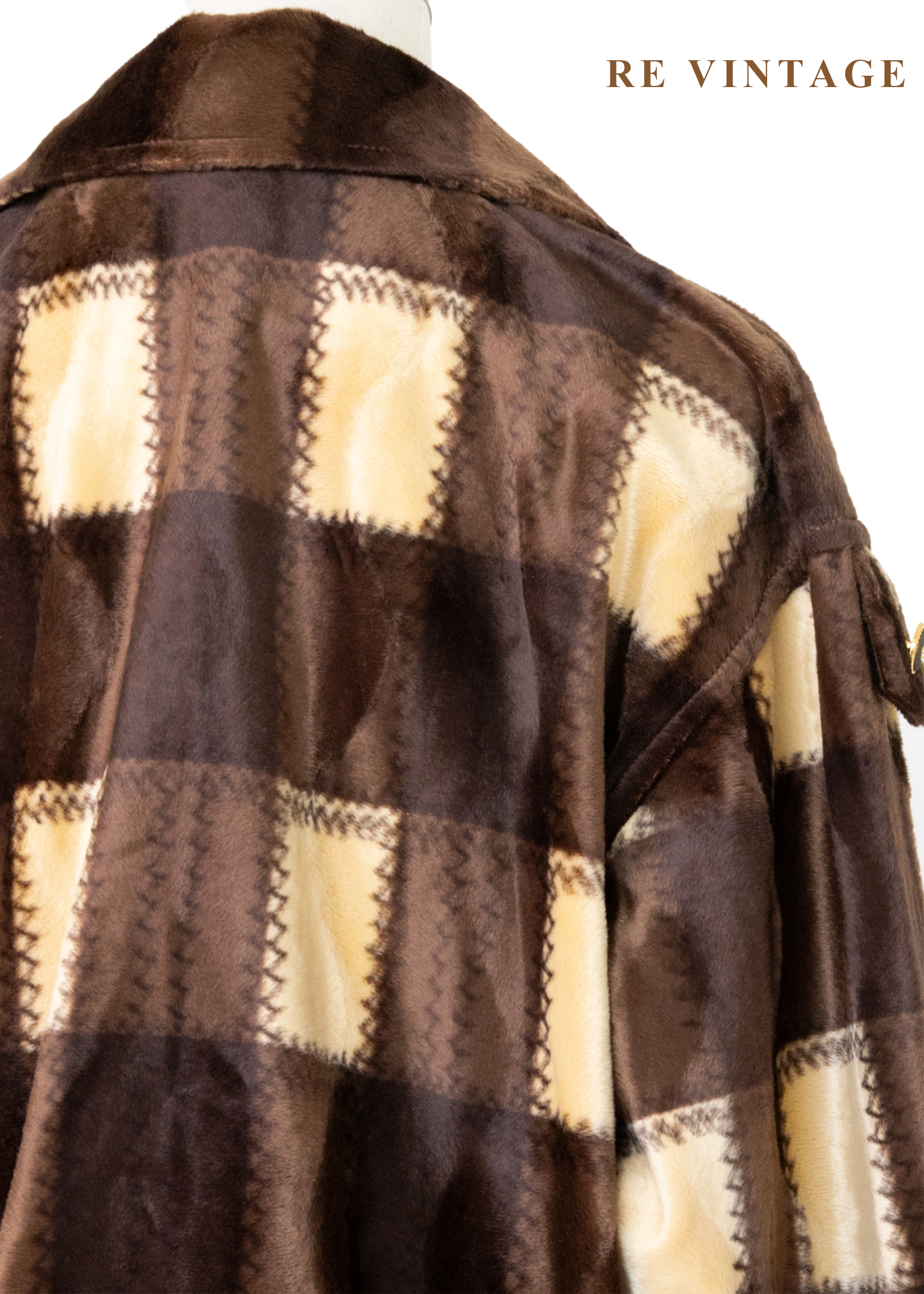 焦糖奶霜格紋絨布外套11