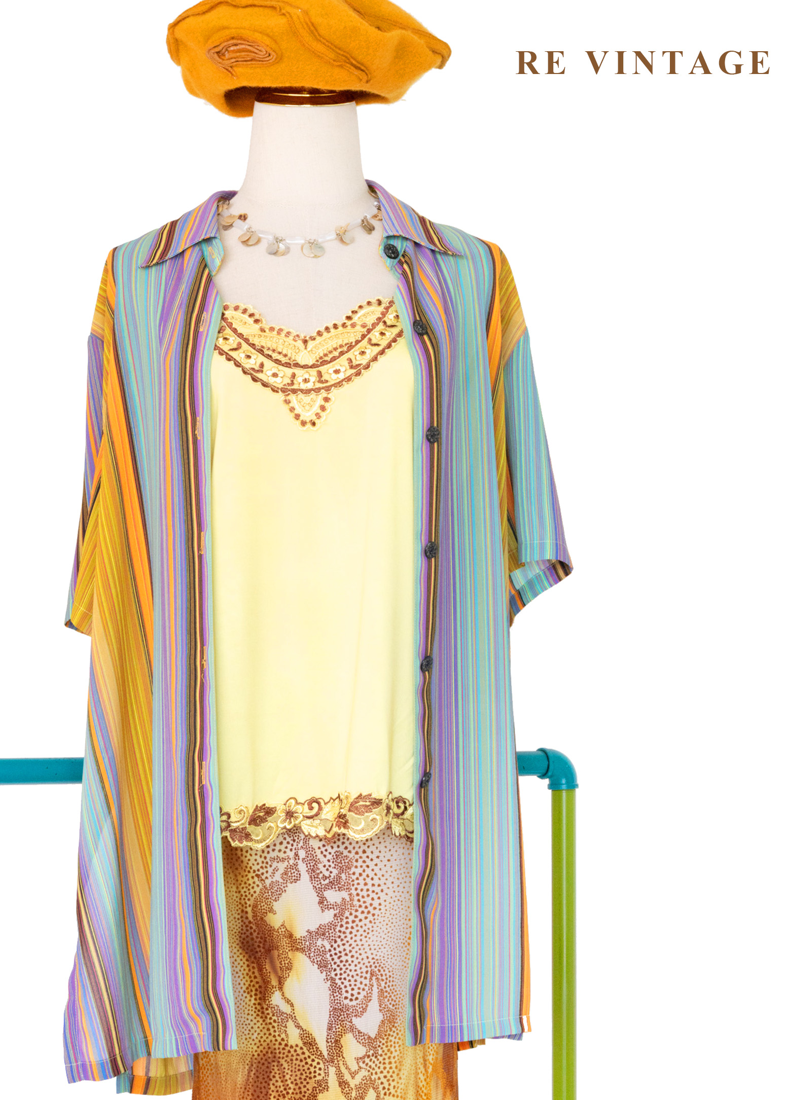 嘉年華條紋短袖襯衫7