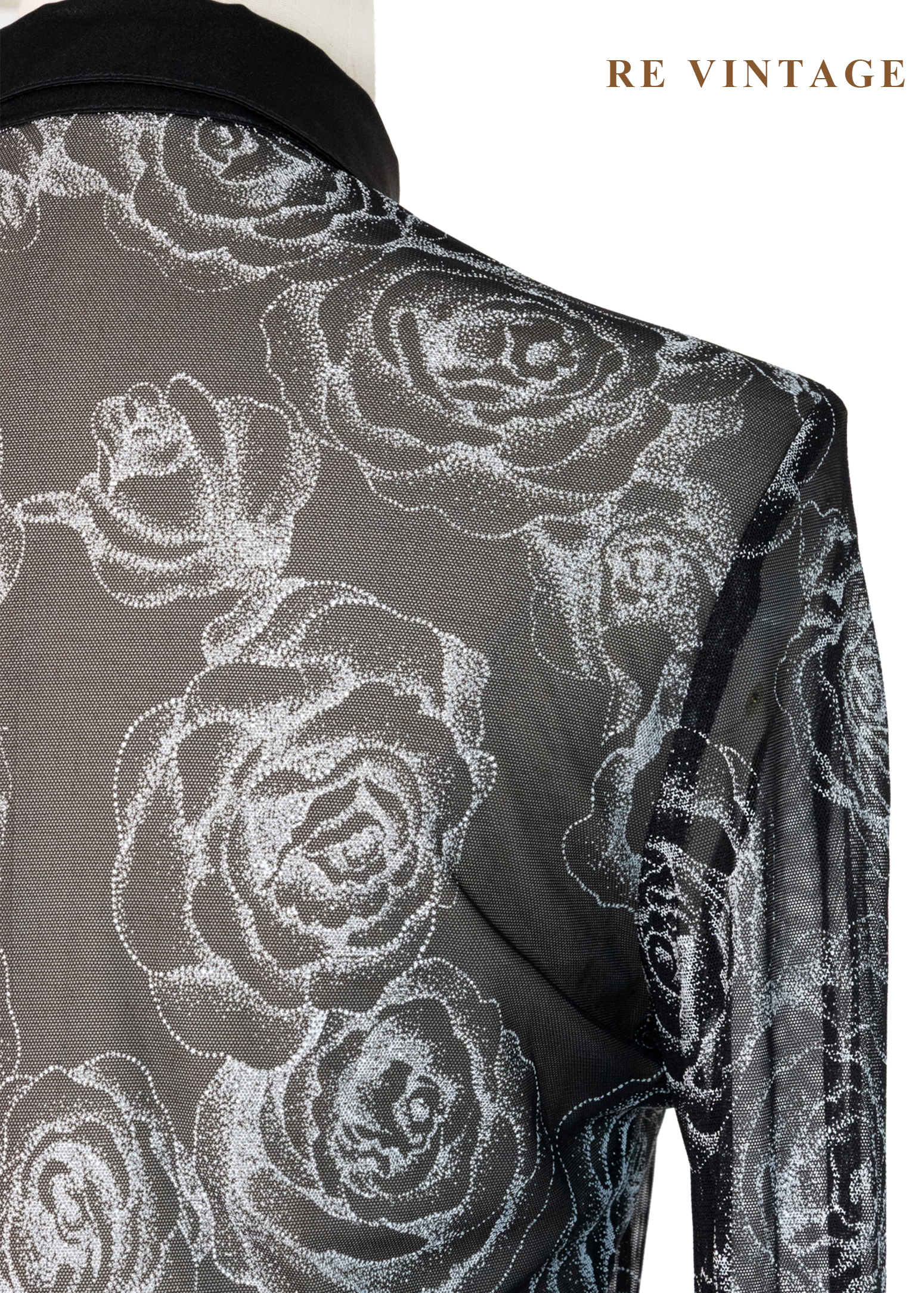 黑霧白玫瑰透膚上衣11