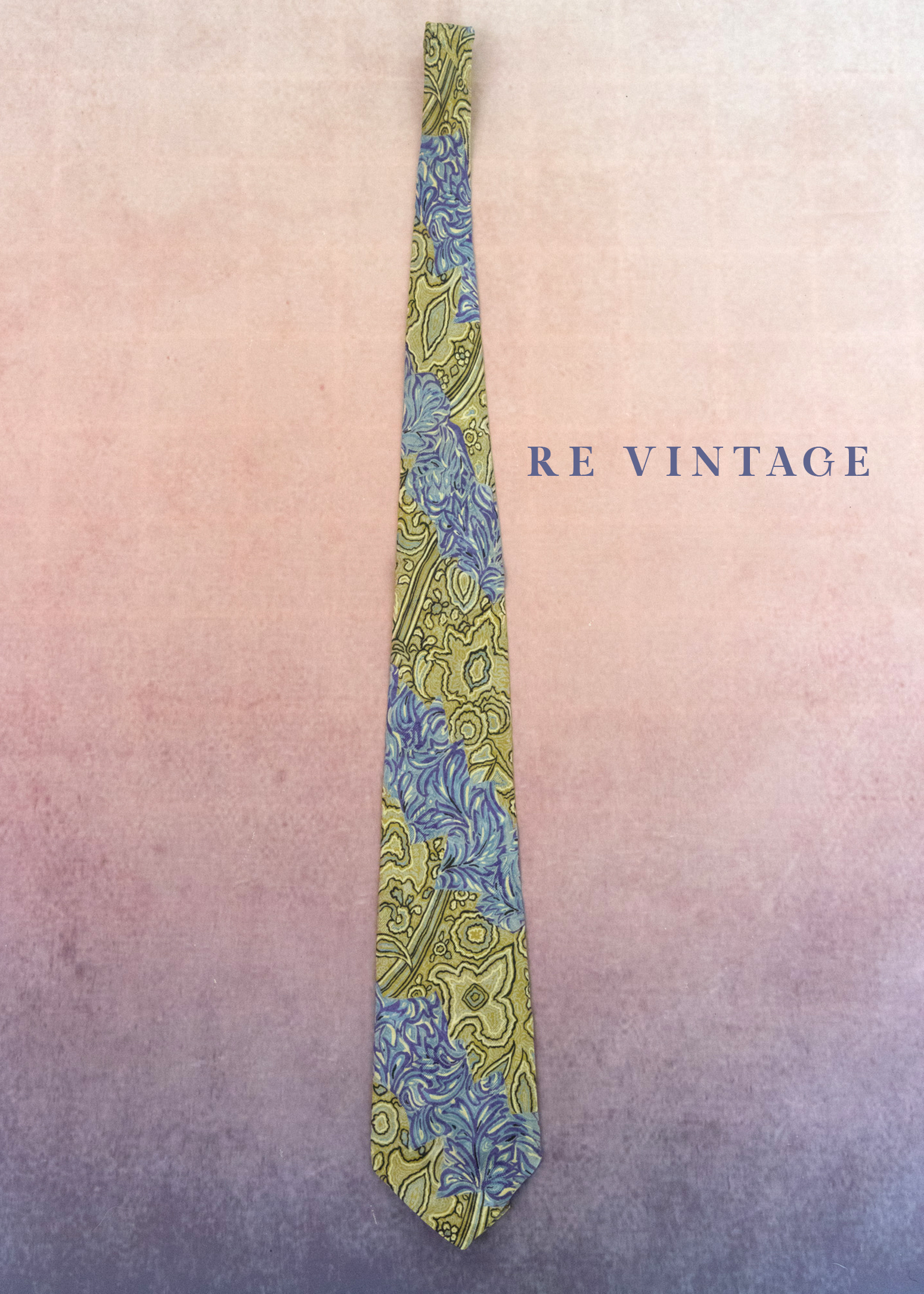 春天在領口綻放圖騰領帶5