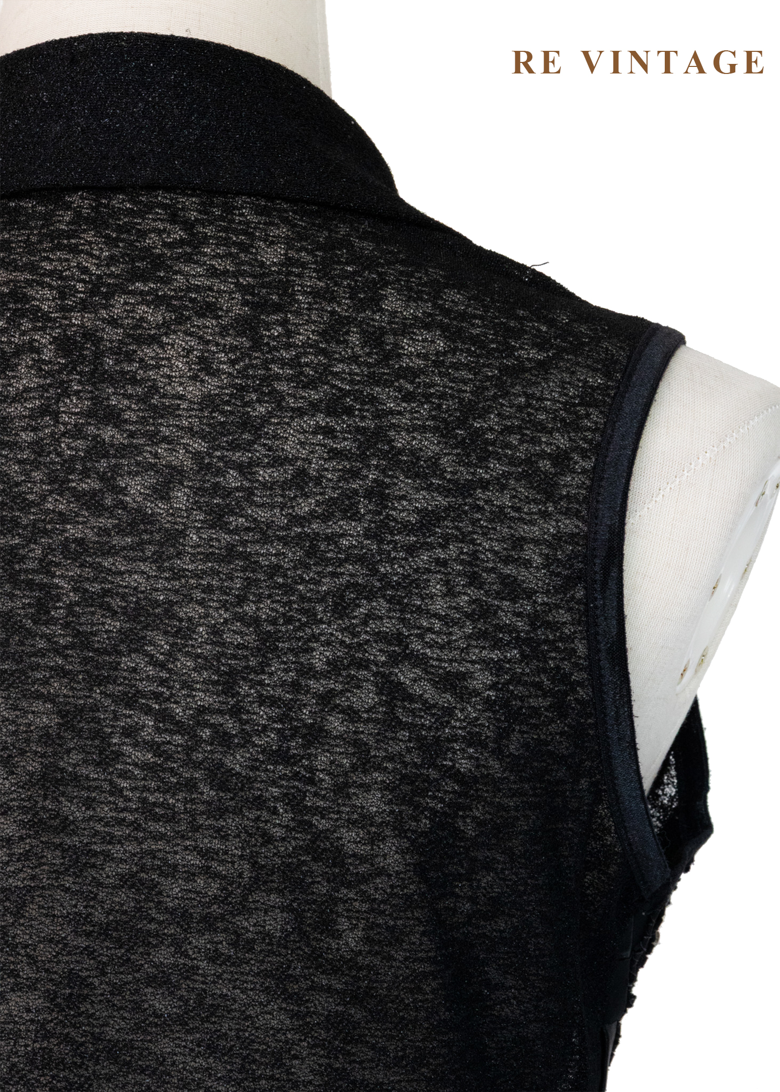 銀光微光脈絡黑系背心12