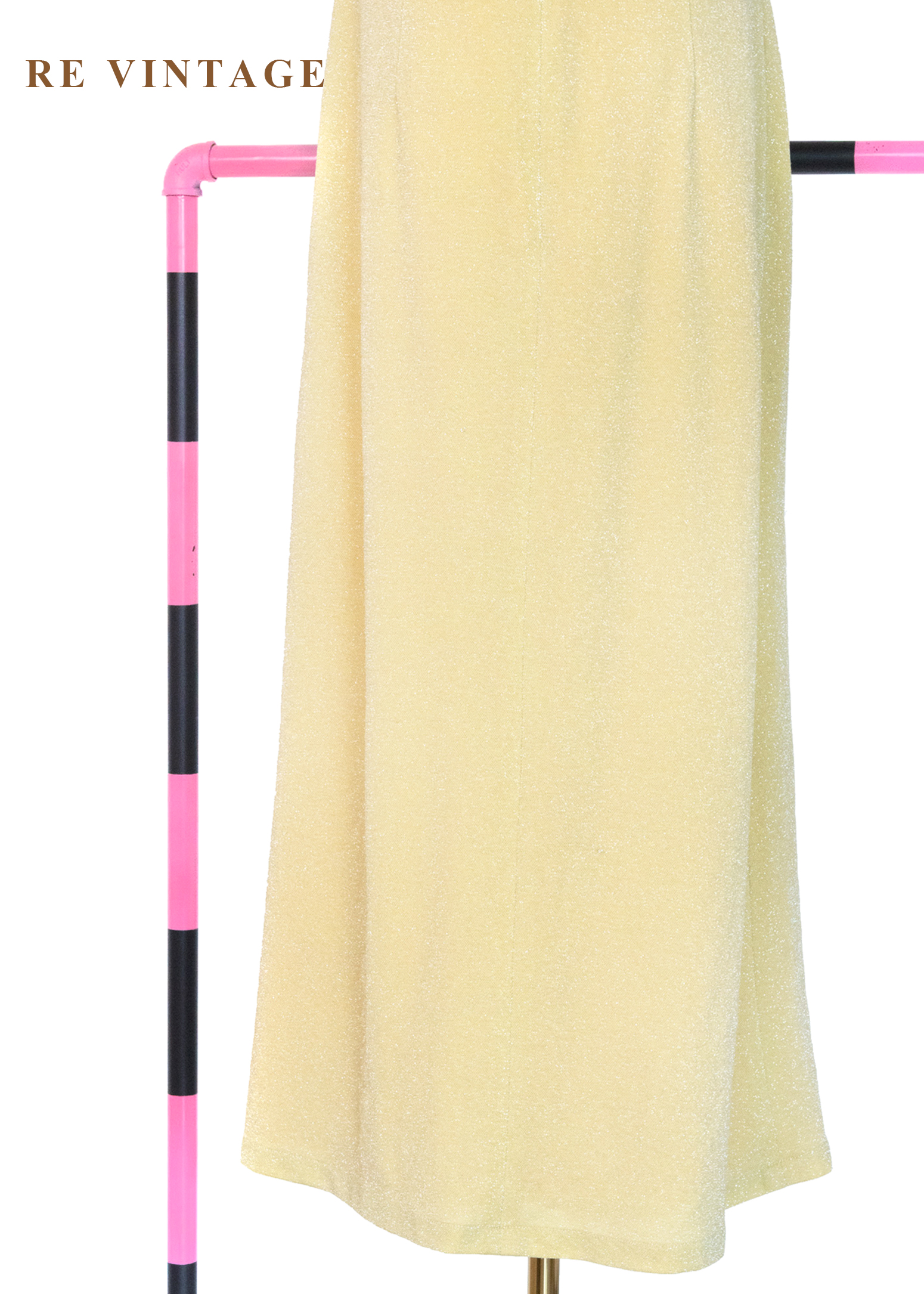 質感單品 - 淡黃的慢半拍時刻閃亮洋裝12