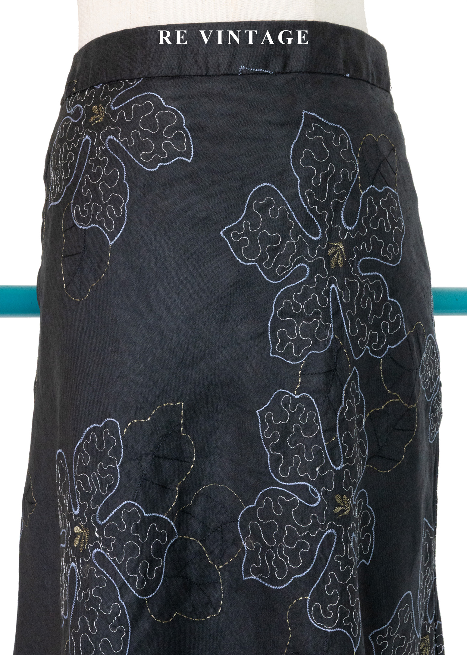 華麗金銀刺繡花花美裙 (30")3