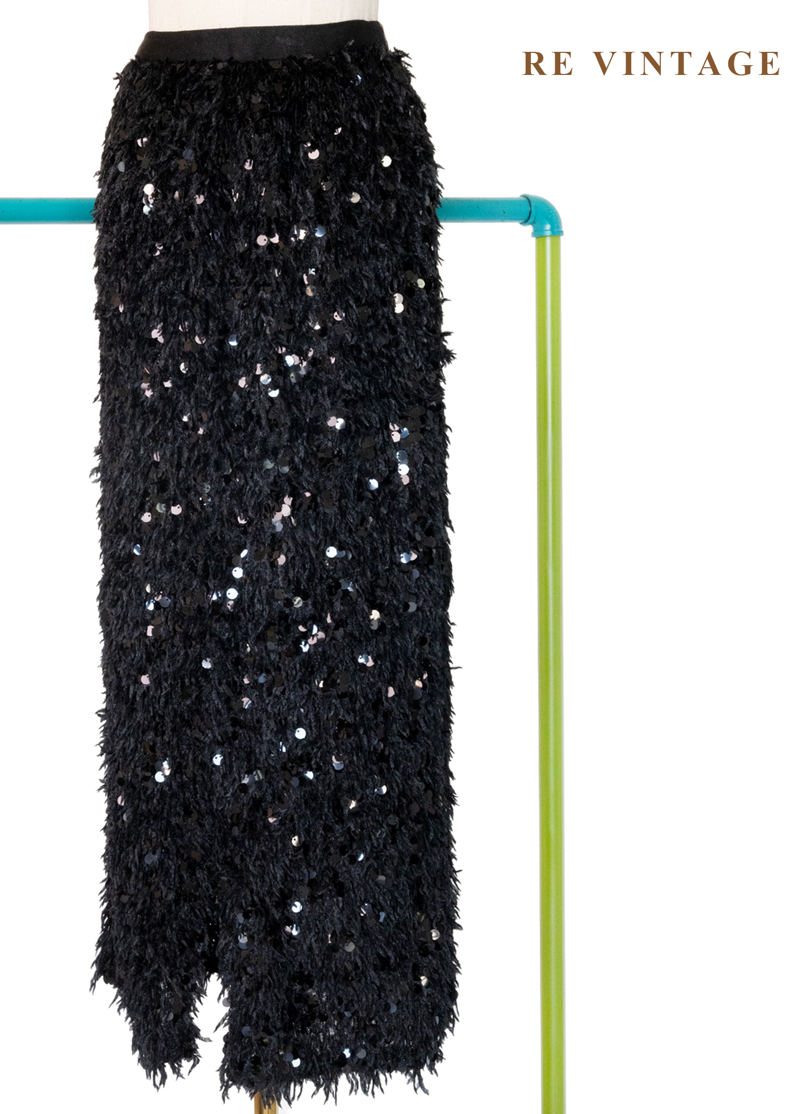 閃爍光點節奏毛毛長裙(21-30")7