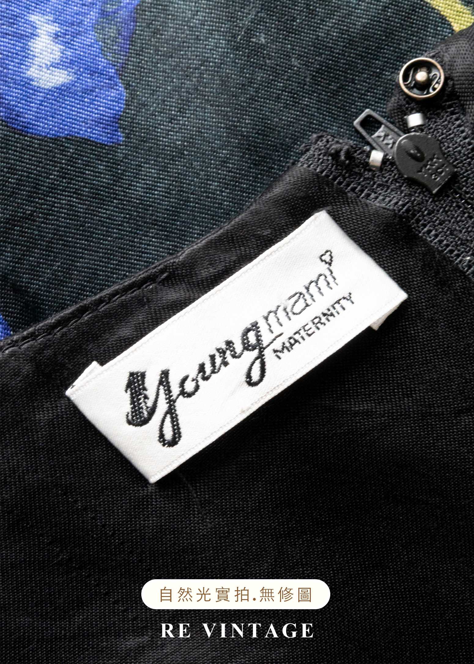 夜花藍調寬版洋裝16