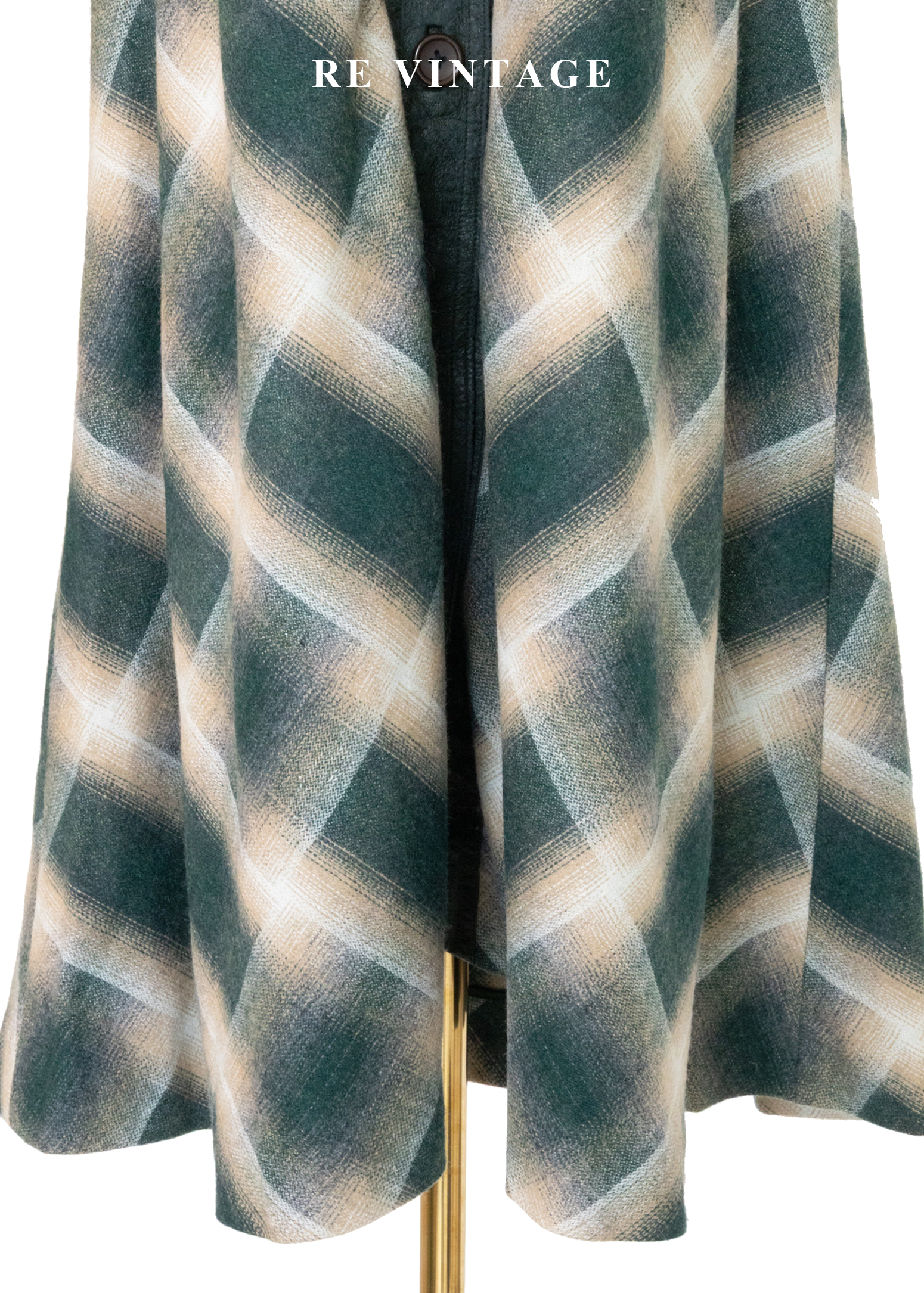 Echo in the Pines 霧裡森林格紋長洋裝4